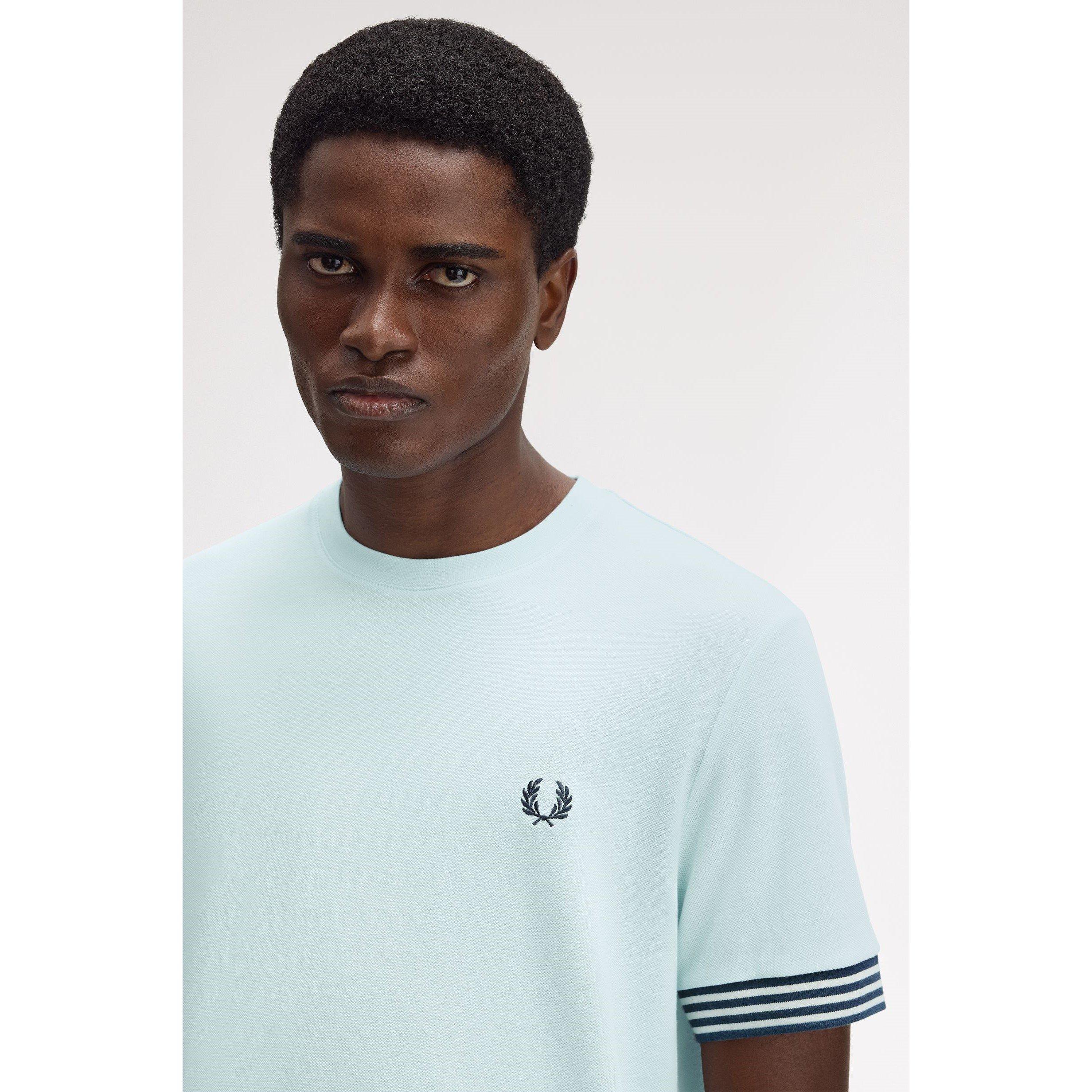 Light Ice R30 - Fred Perry - Stripe Cuff T-Shirt - 5