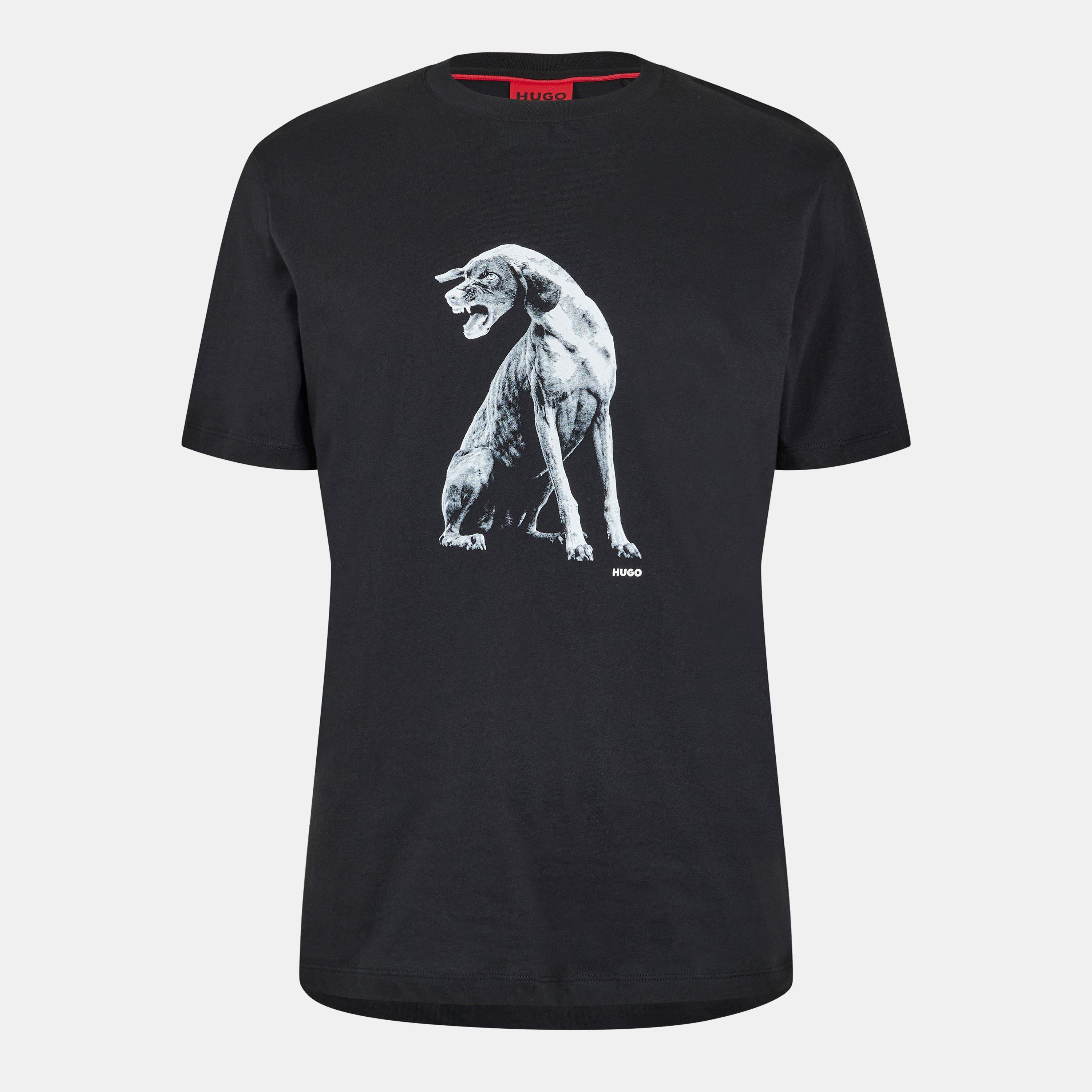 Black 002 - Hugo - Men's Didug Regular Fit T-Shirt - 1