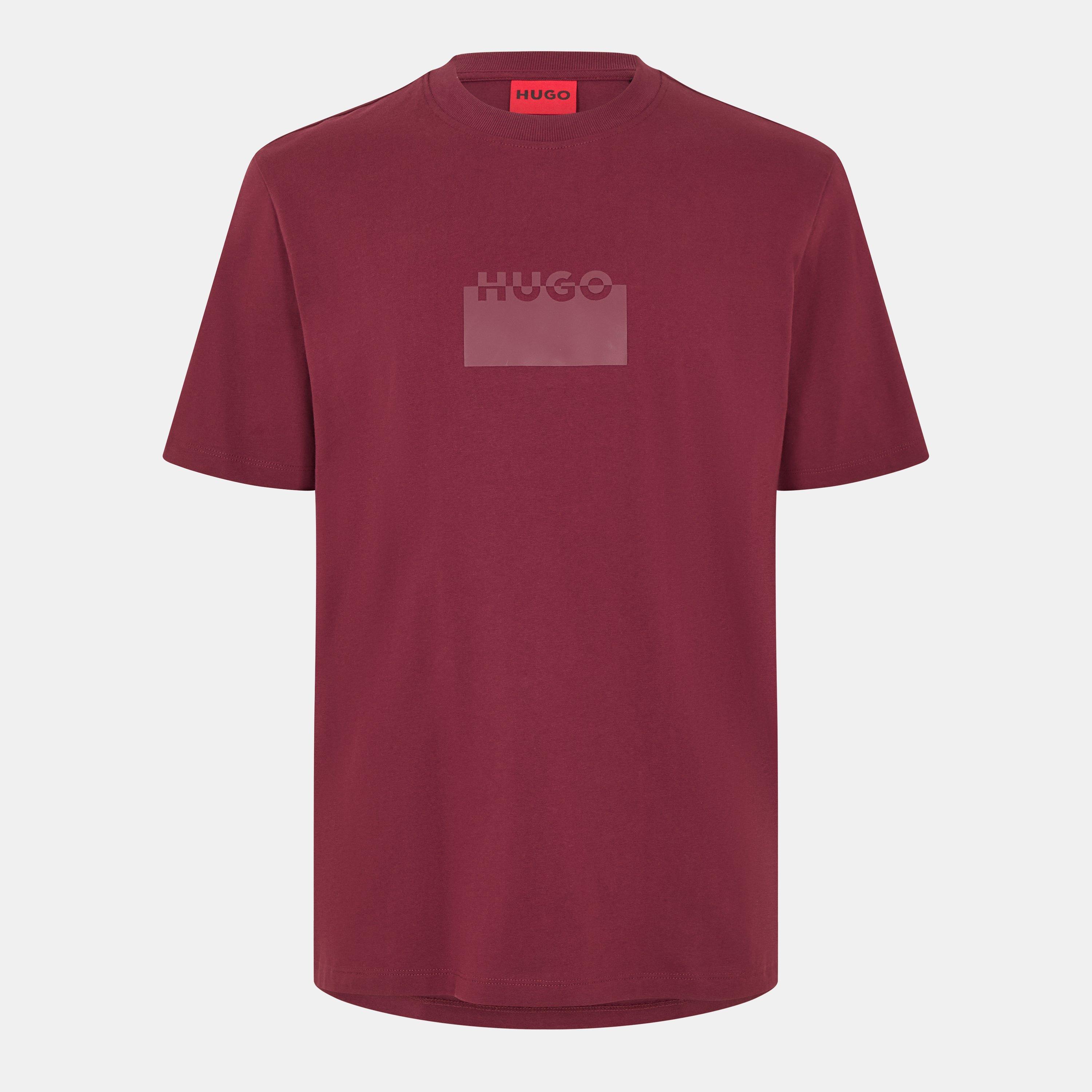 Hugo Men's Delastio Regular Fit T-Shirt - Dark Red 602 - S