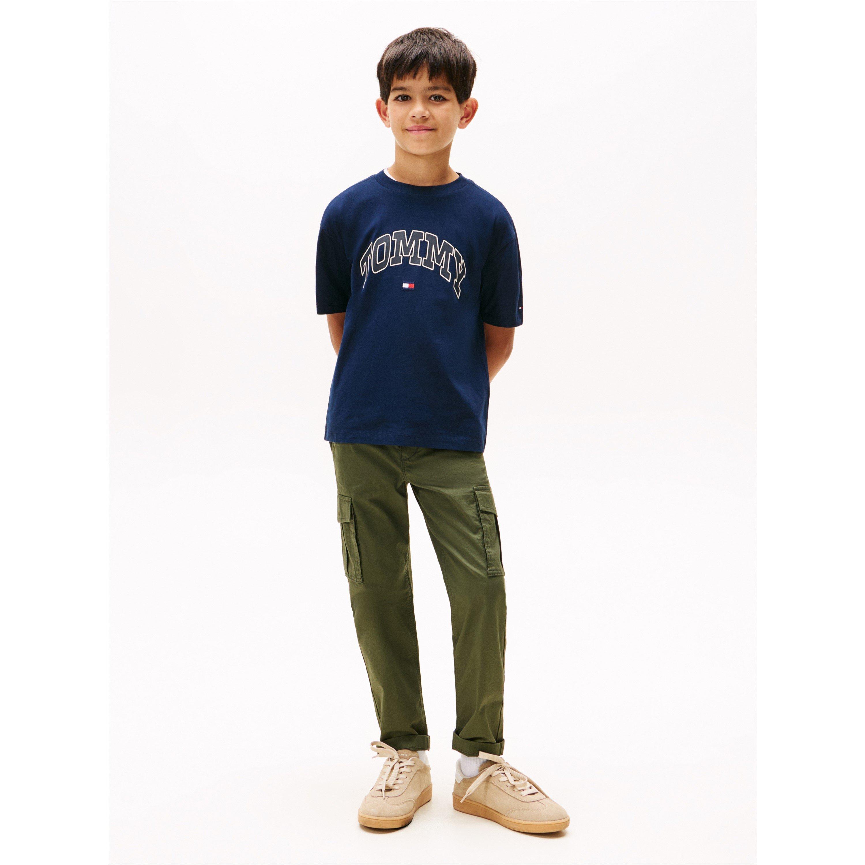 Night Navy C1G - Tommy Hilfiger - Kids' Varsity T-Shirt - 4