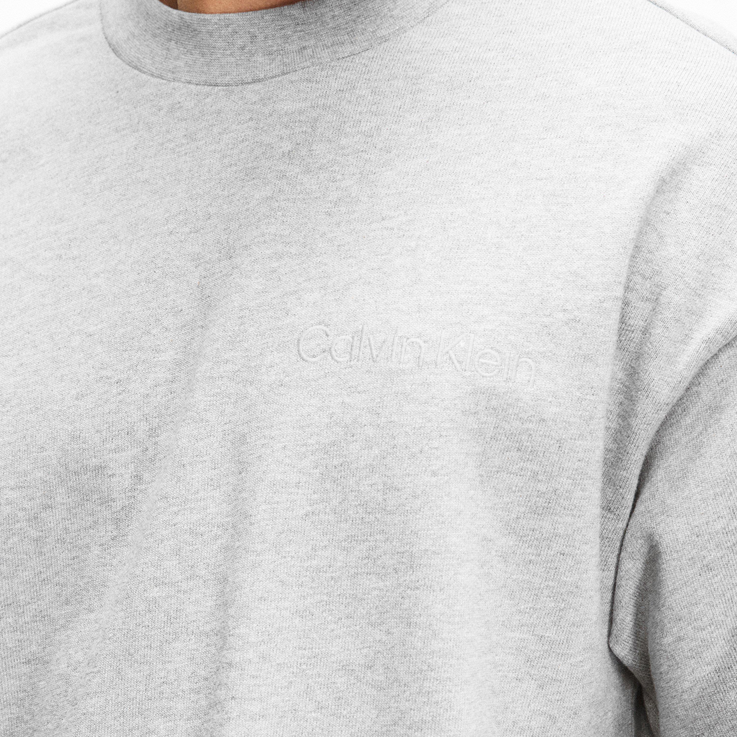 Grey Heather - Calvin Klein - Men's SSLogo T-Shirt - 5