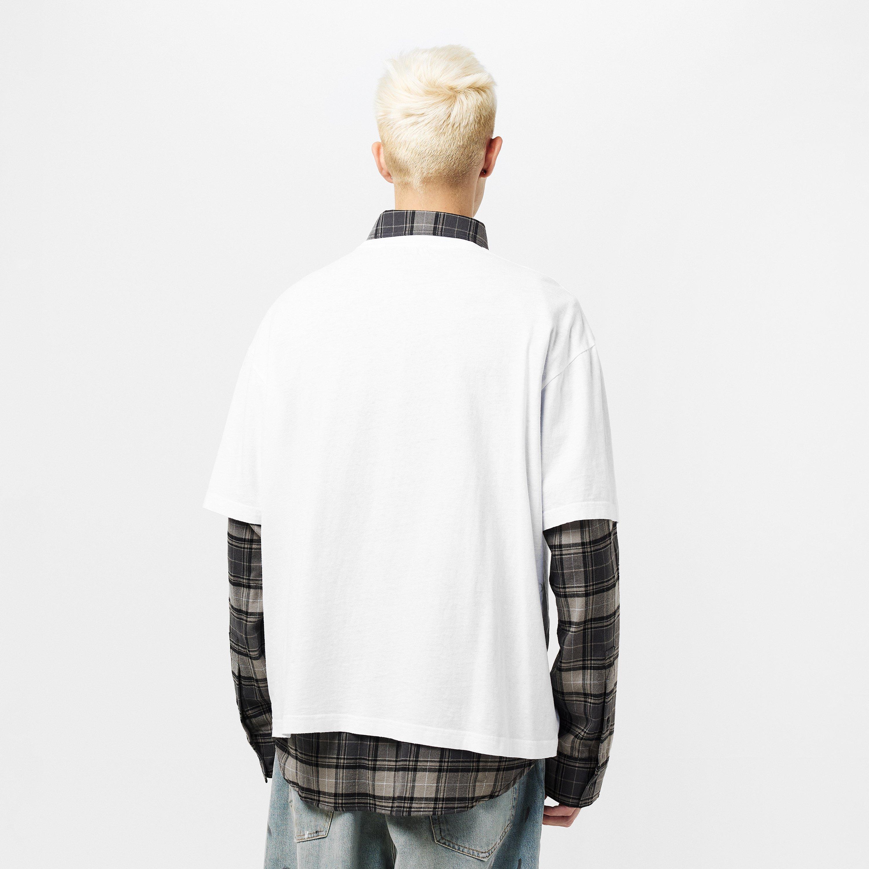White - Acne Studios - Men's Label Oversized T-Shirt - 4