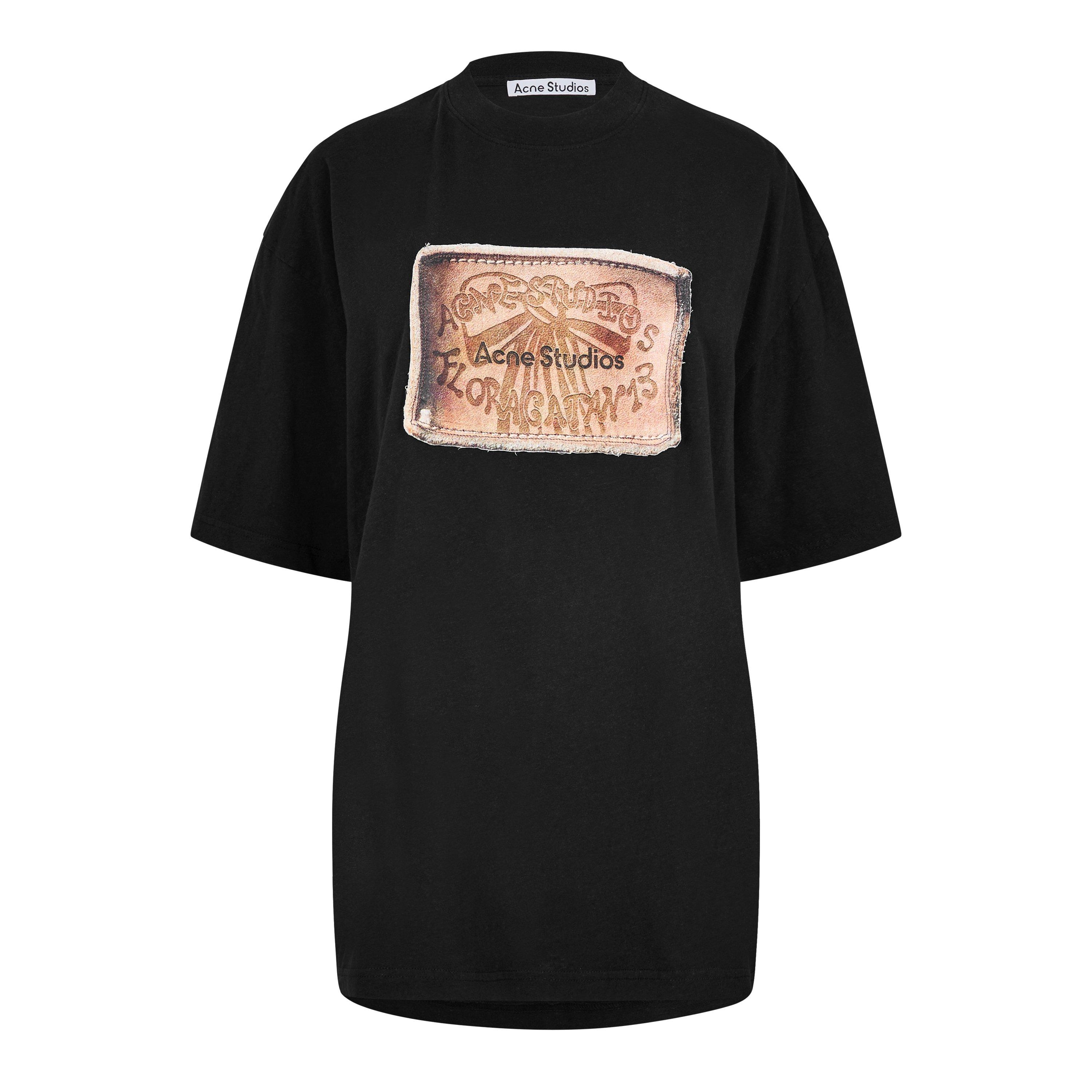 トップス Acne Studios Oversize T-Shirt Acne Studios Men's Label Oversized T-Shirt | Flannels