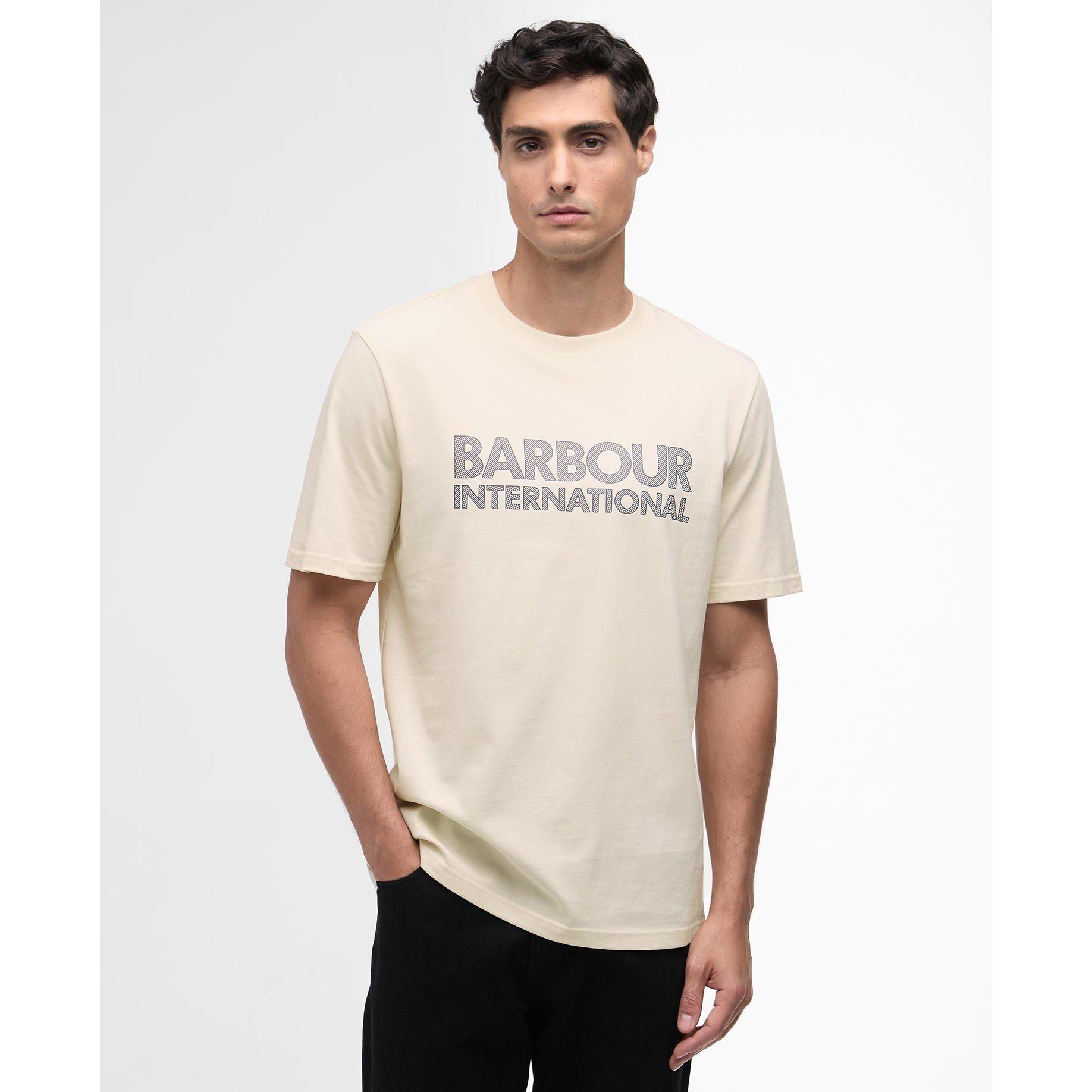 Calico White - Barbour International - Mens Essential T-Shirt - 2