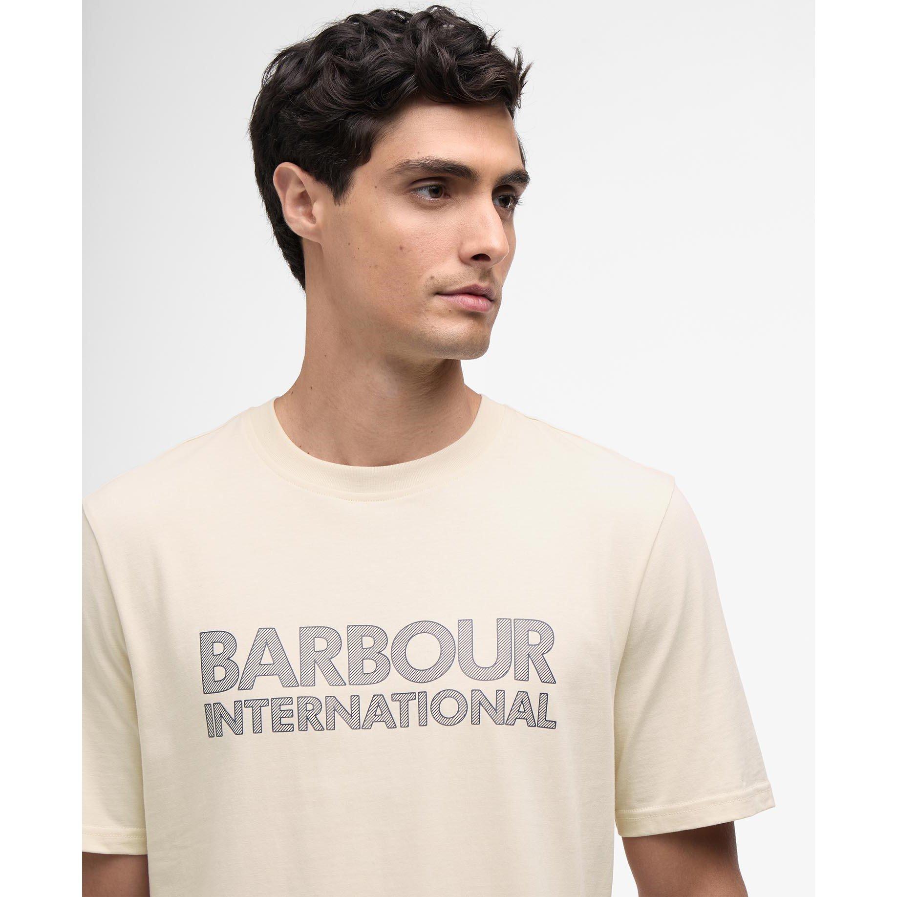 Calico White - Barbour International - Mens Essential T-Shirt - 4