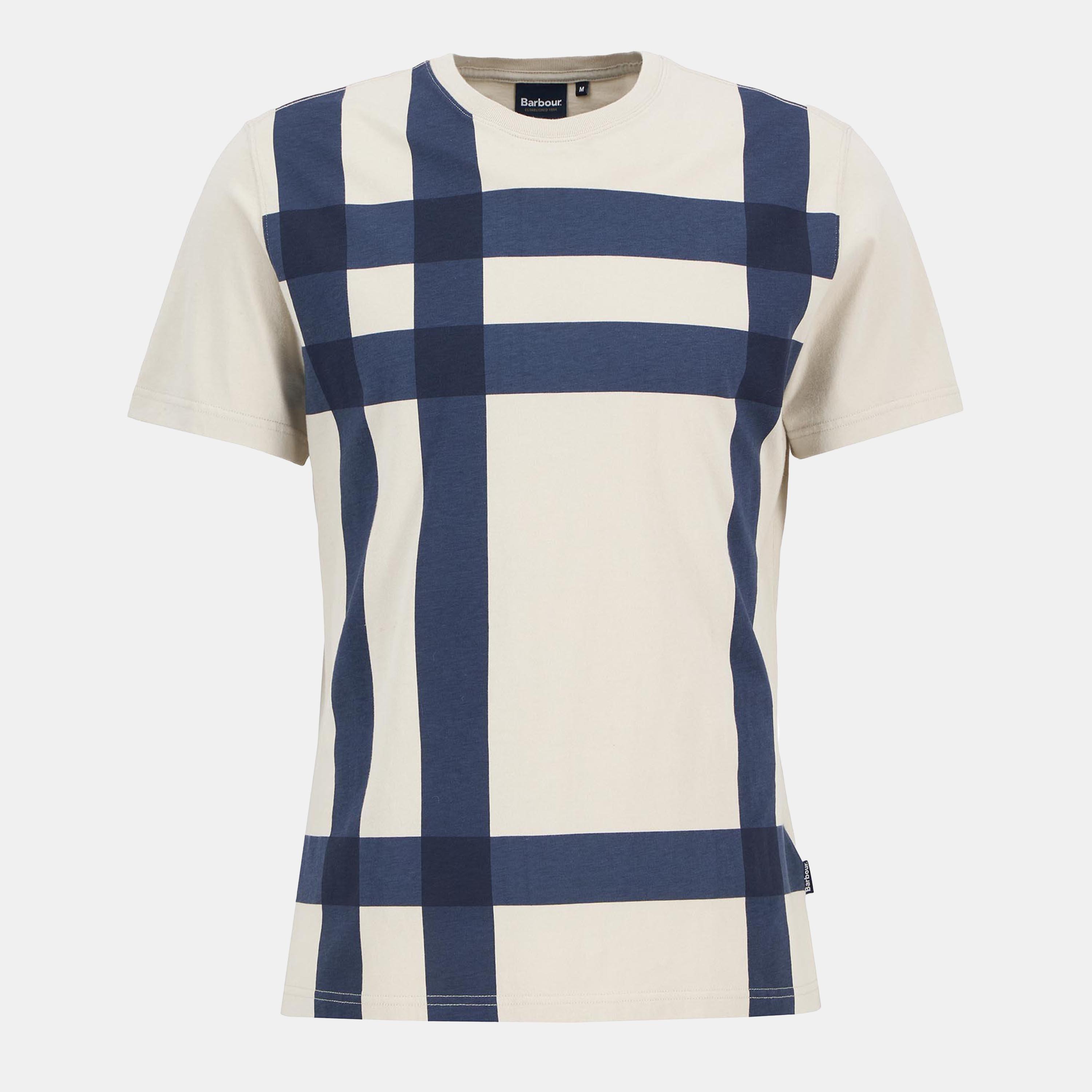 Barbour Kaine Tartan T-Shirt - Mist - S