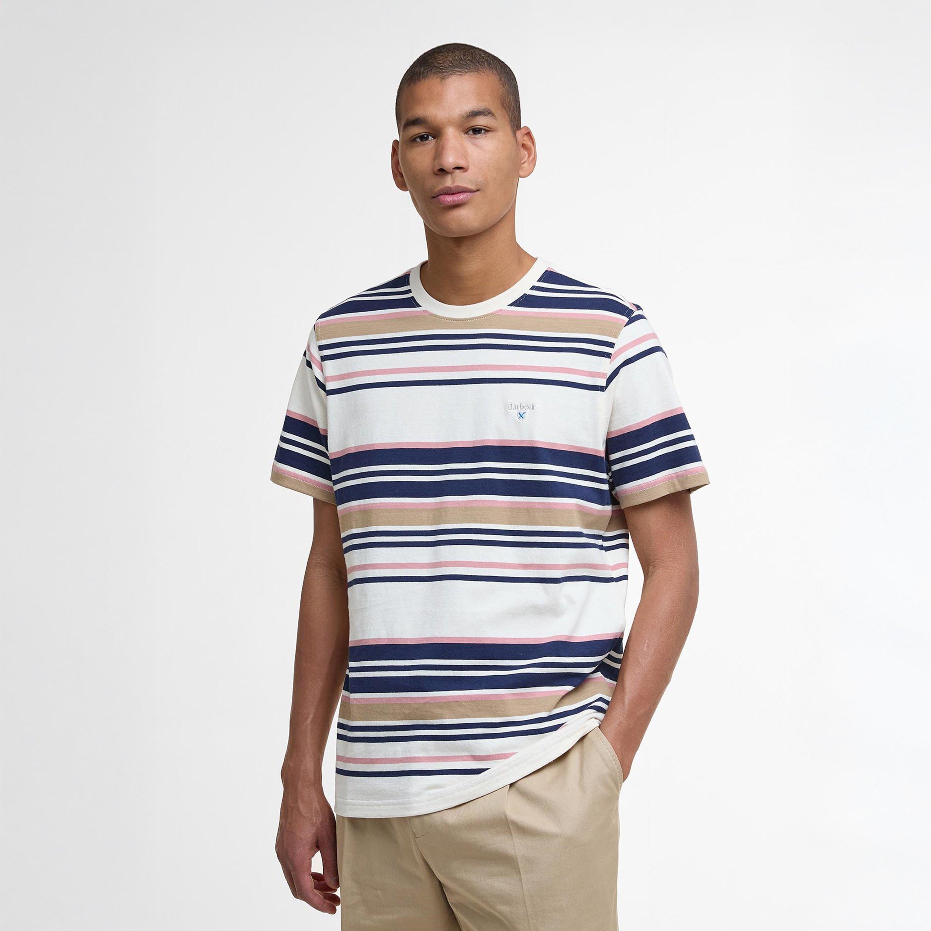Whisper White - Barbour - Aickmen Tailored Striped T-Shirt - 2