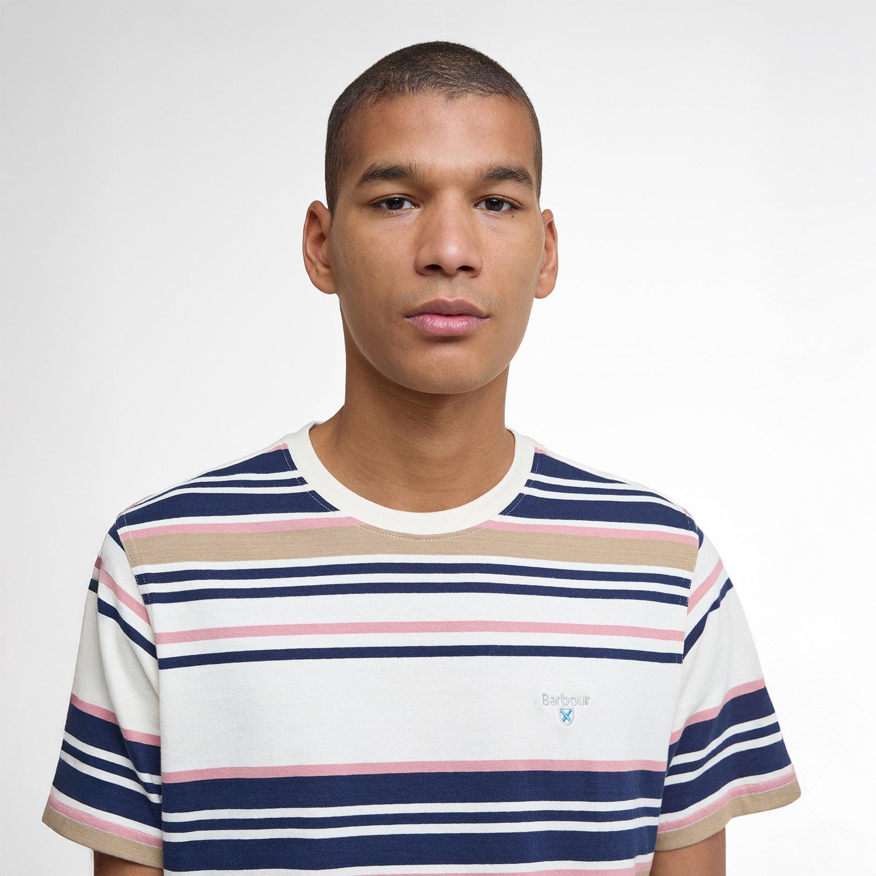 Whisper White - Barbour - Aickmen Tailored Striped T-Shirt - 4