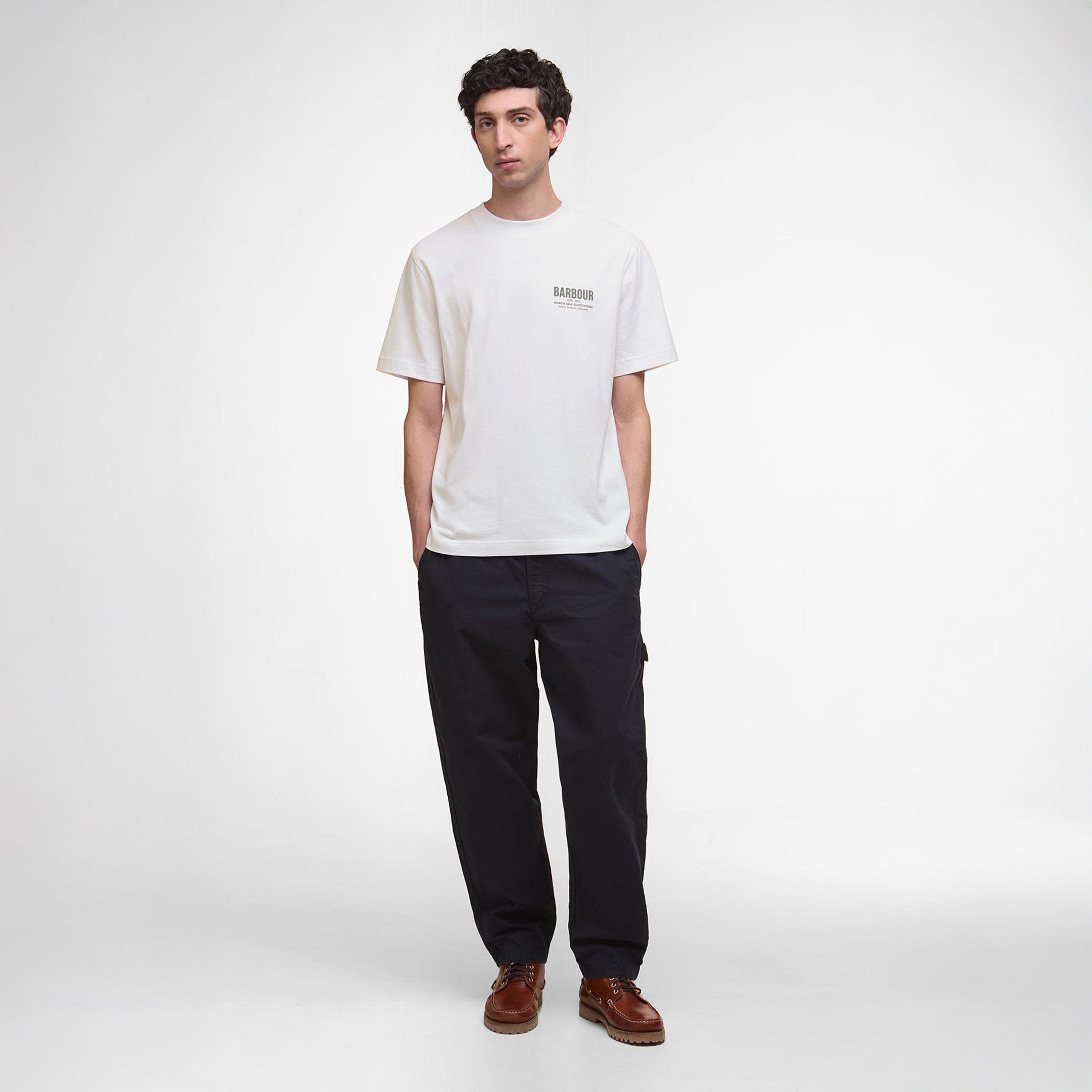 Whisper White - Barbour - Glencorse Relaxed Graphic T-Shirt - 2