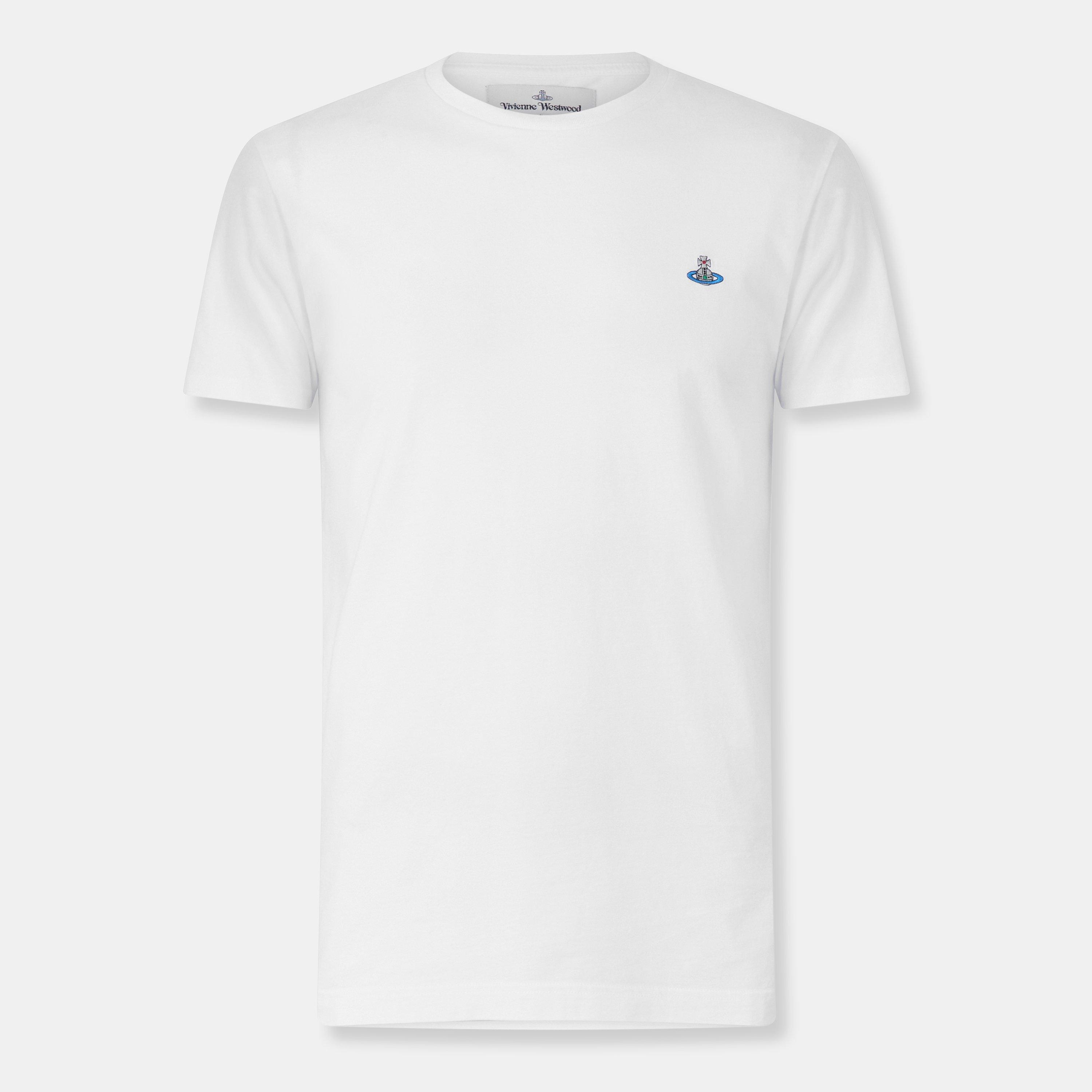 【送料&関税込】Vivienne Westwood Peru T-shirt In White Cott Vivienne Westwood | Peru T-Shirt | Slim Fit T-Shirts