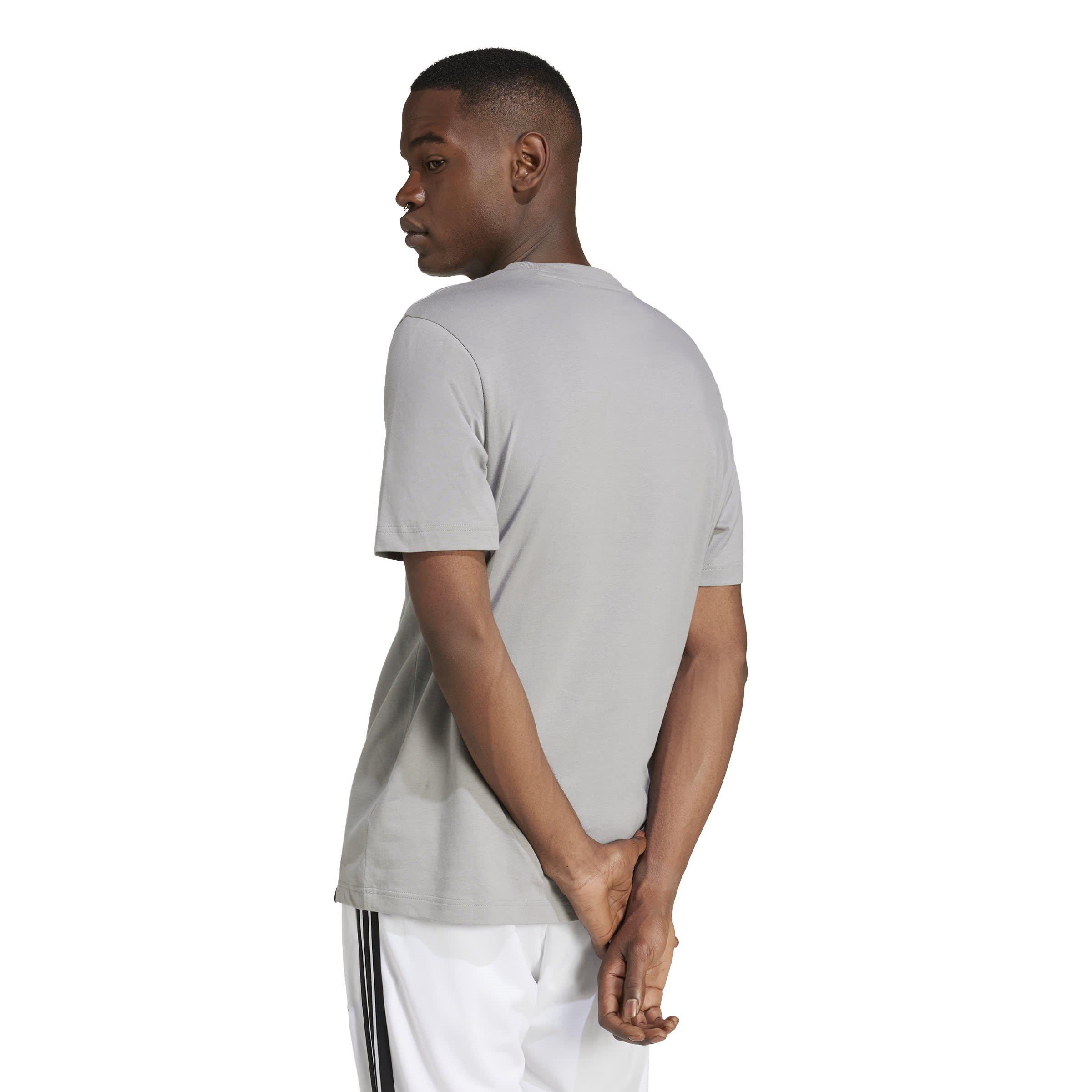 Solid Grey - adidas - Lounge Slides Graphic Pocket T-Shirt - 5