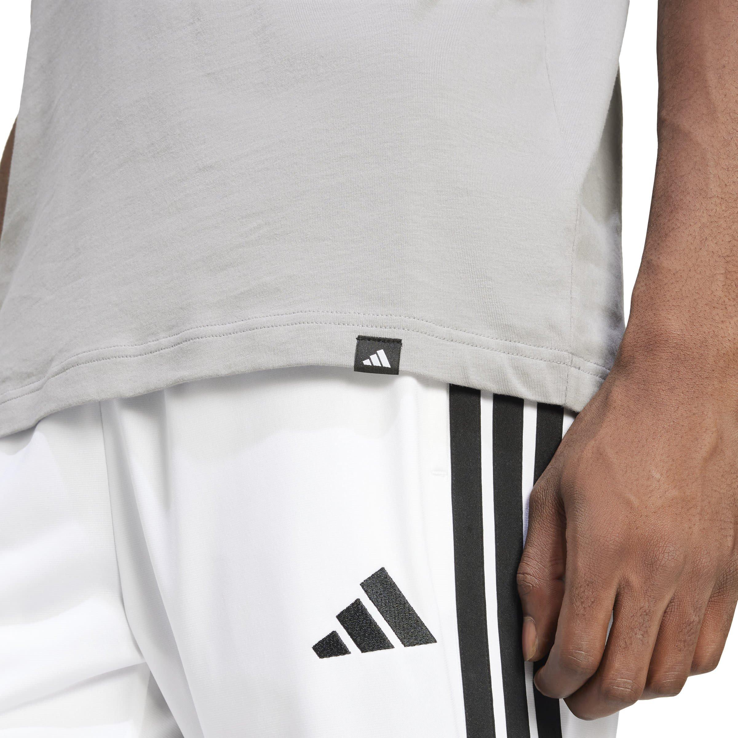 Solid Grey - adidas - Lounge Slides Graphic Pocket T-Shirt - 6