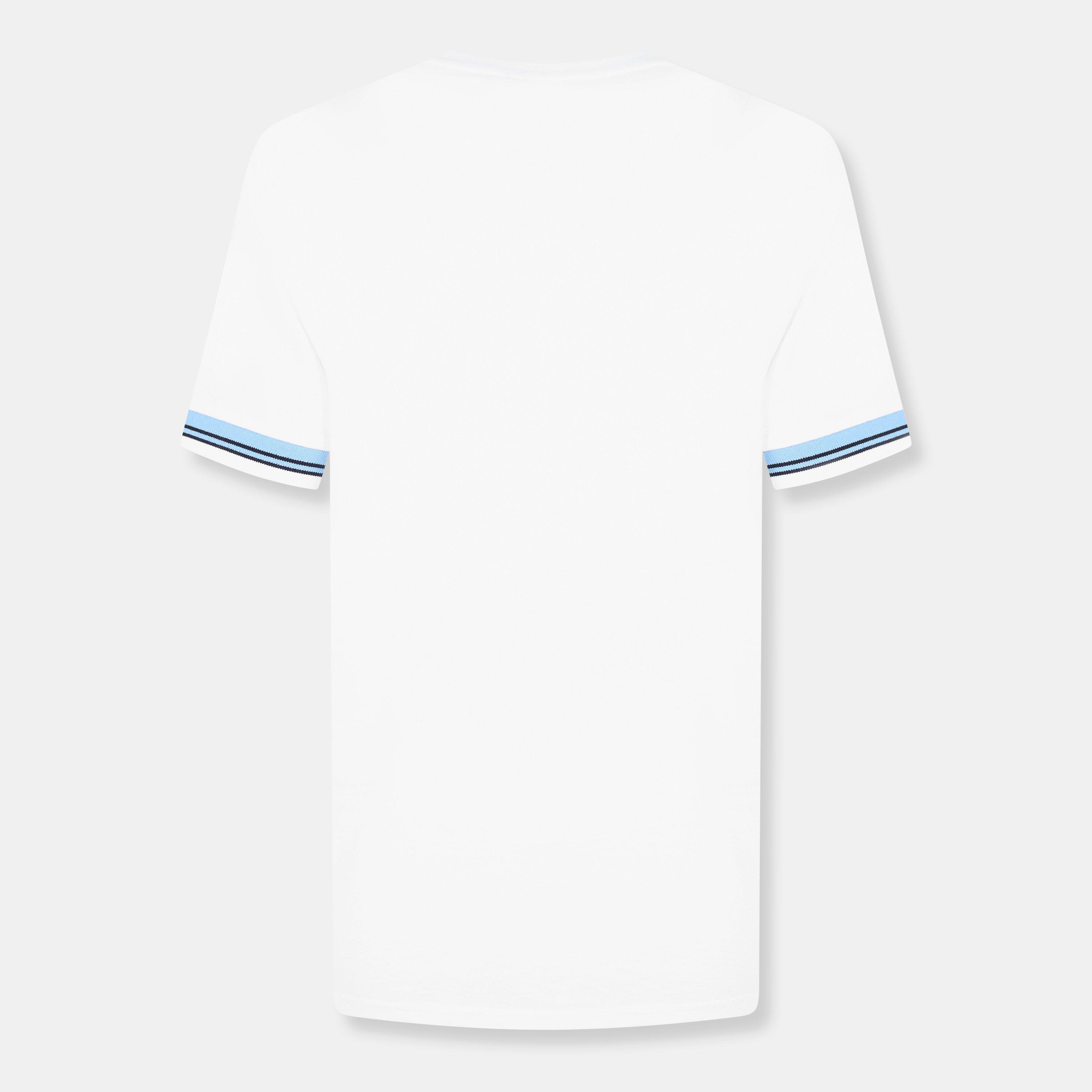 White - Barbour International - Bruce Tipped Cuff T-Shirt - 2