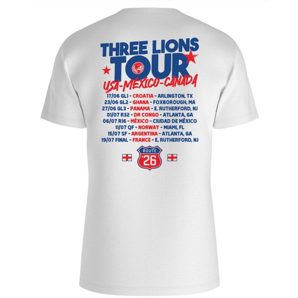 White - AWD - Mens England World Cup Tour T-shirt - 1