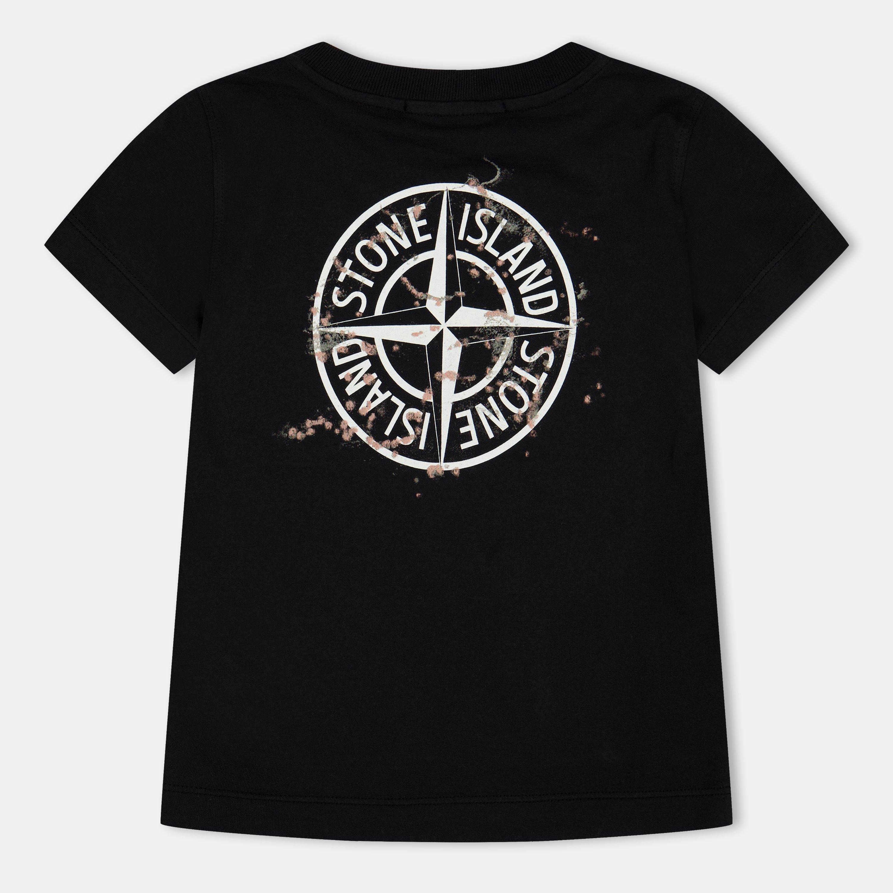 Black V0029 - Stone Island - Kids' Compass Regular Fit T-Shirt - 2