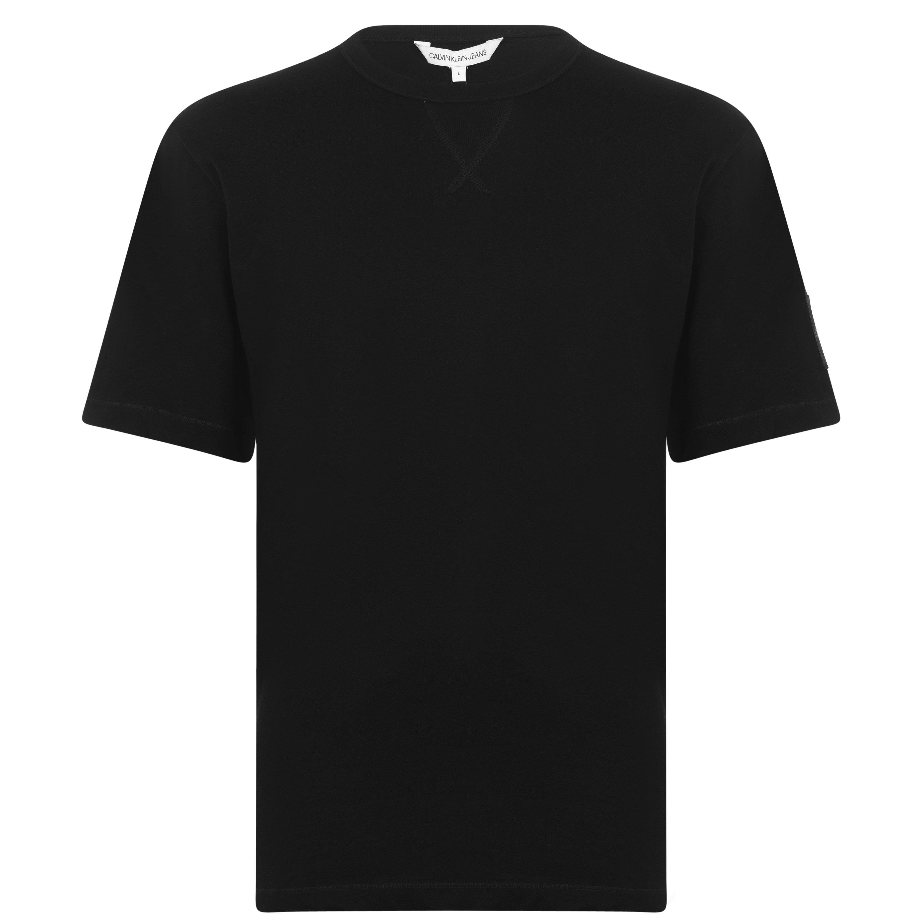 Calvin Klein Jeans Men's Monogram Badge T-Shirt - Ck Black - L