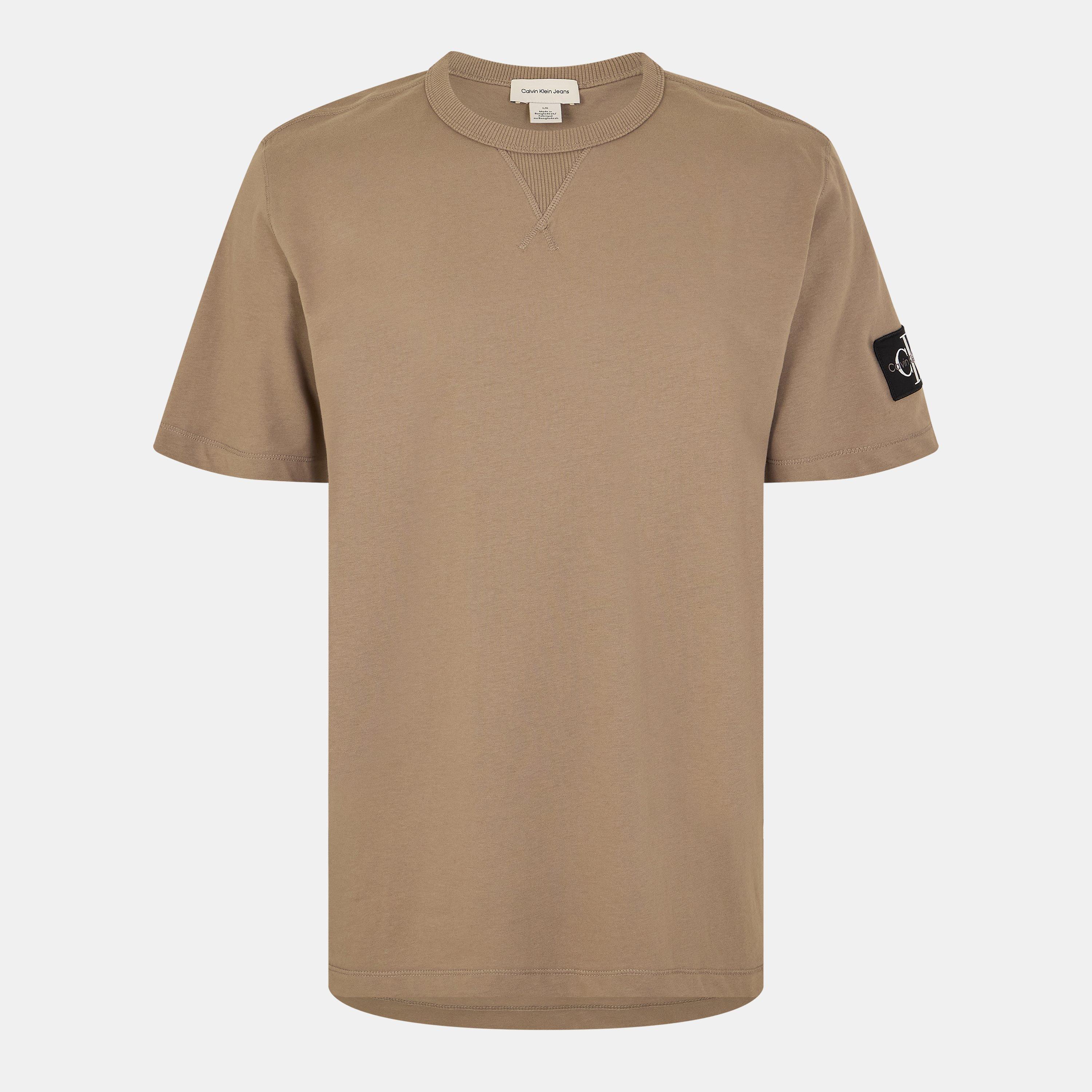 Calvin Klein Jeans Men's Monogram Badge T-Shirt - Brindle - 2XL