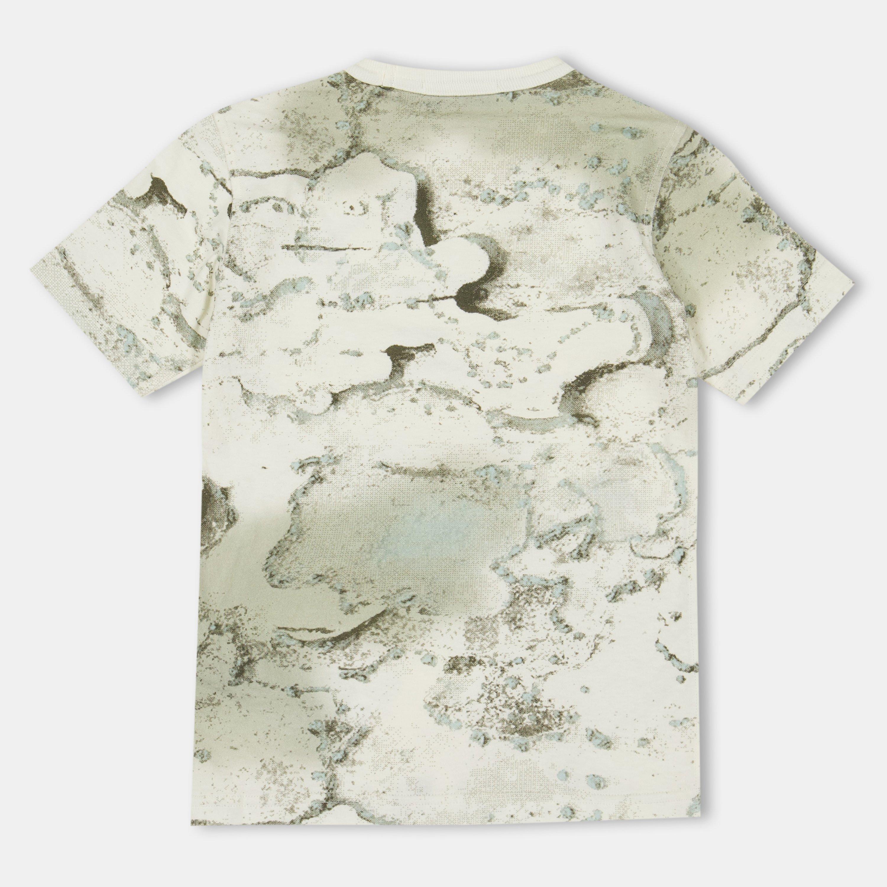 White V0099 - Stone Island - Kids' Camo Print Regular Fit T-Shirt - 2