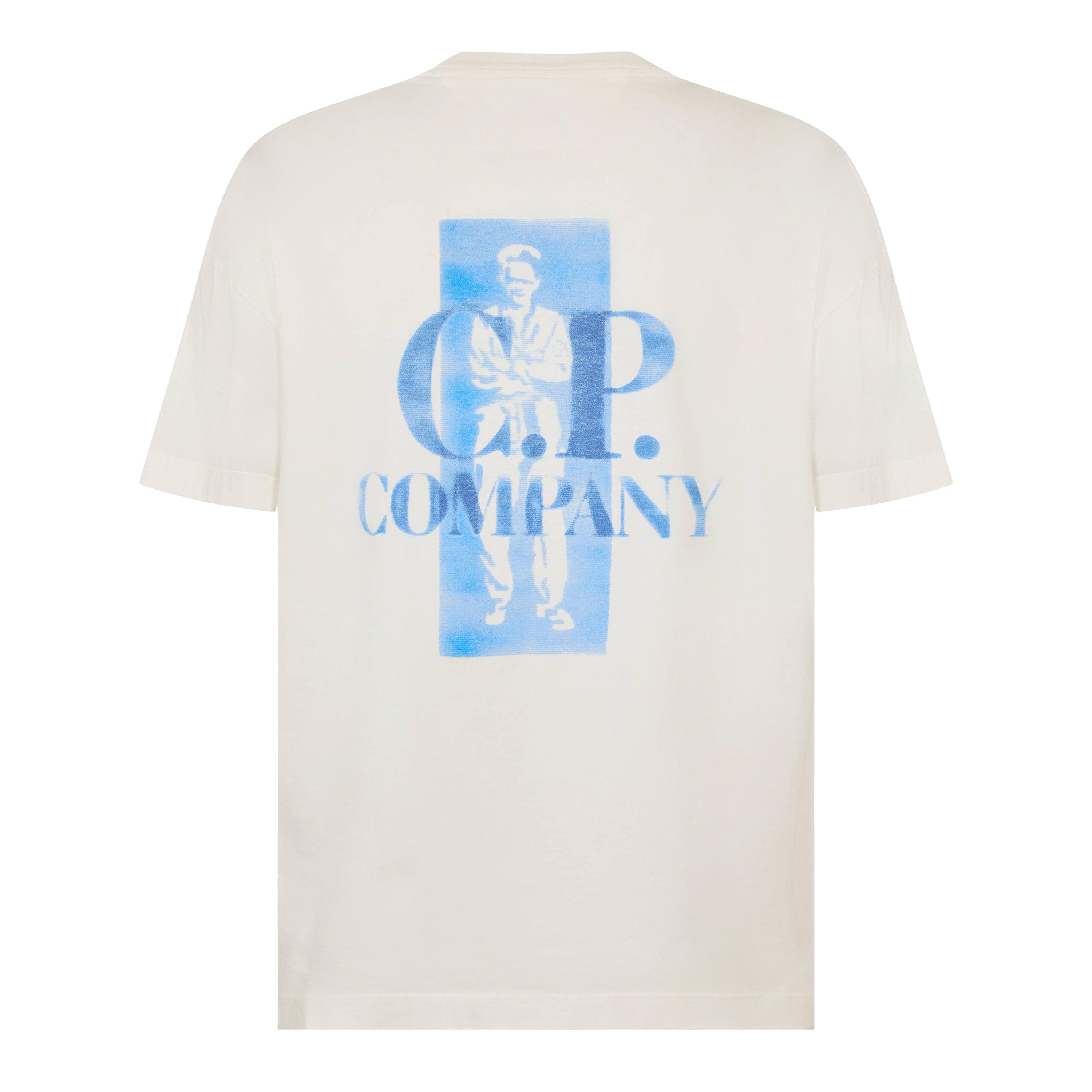 Gauze White 103 - CP Company - Men's T-Shirt - 2
