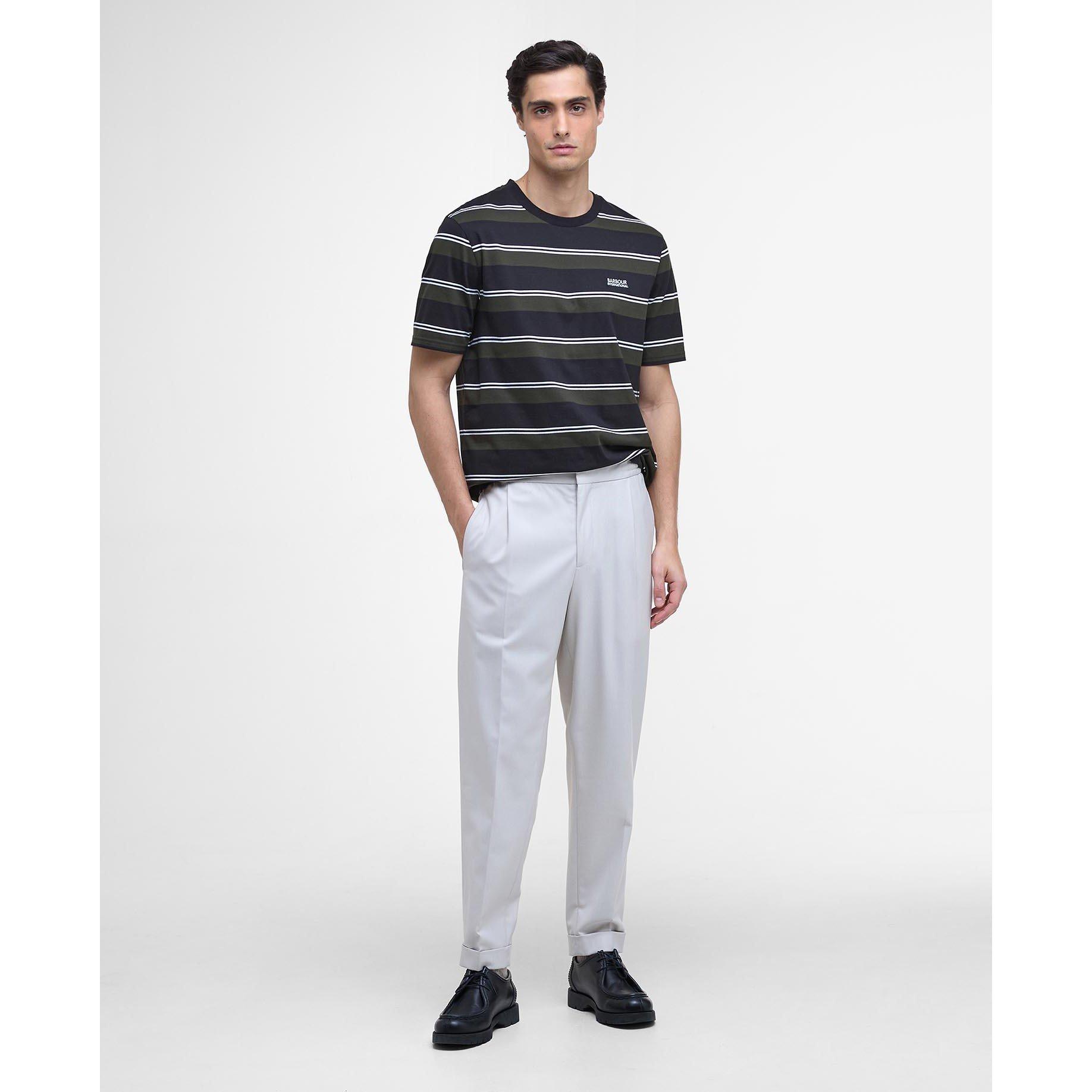 Black - Barbour International - Bruce Striped T-Shirt - 6