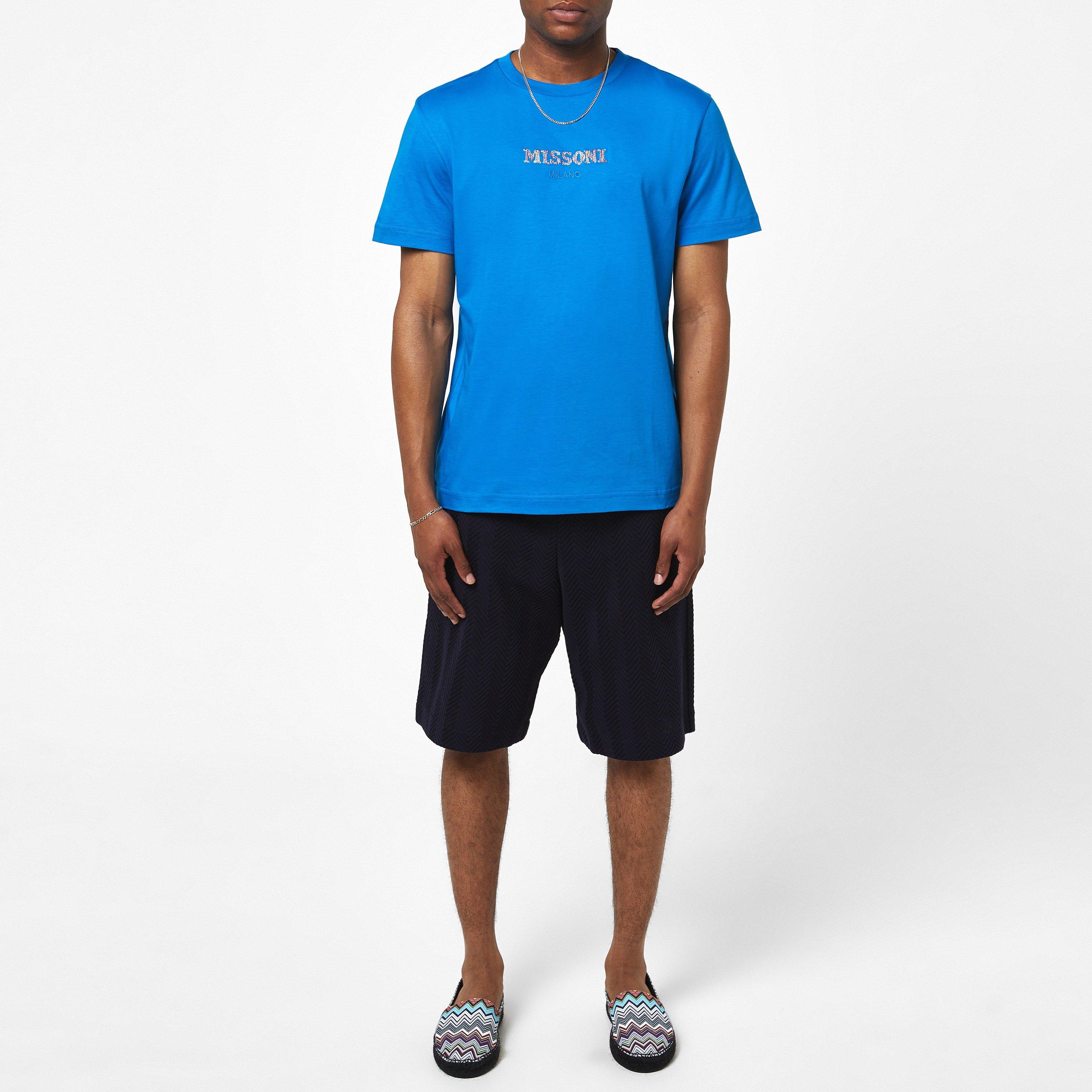 Blue - Missoni - Logo T-Shirt - 3