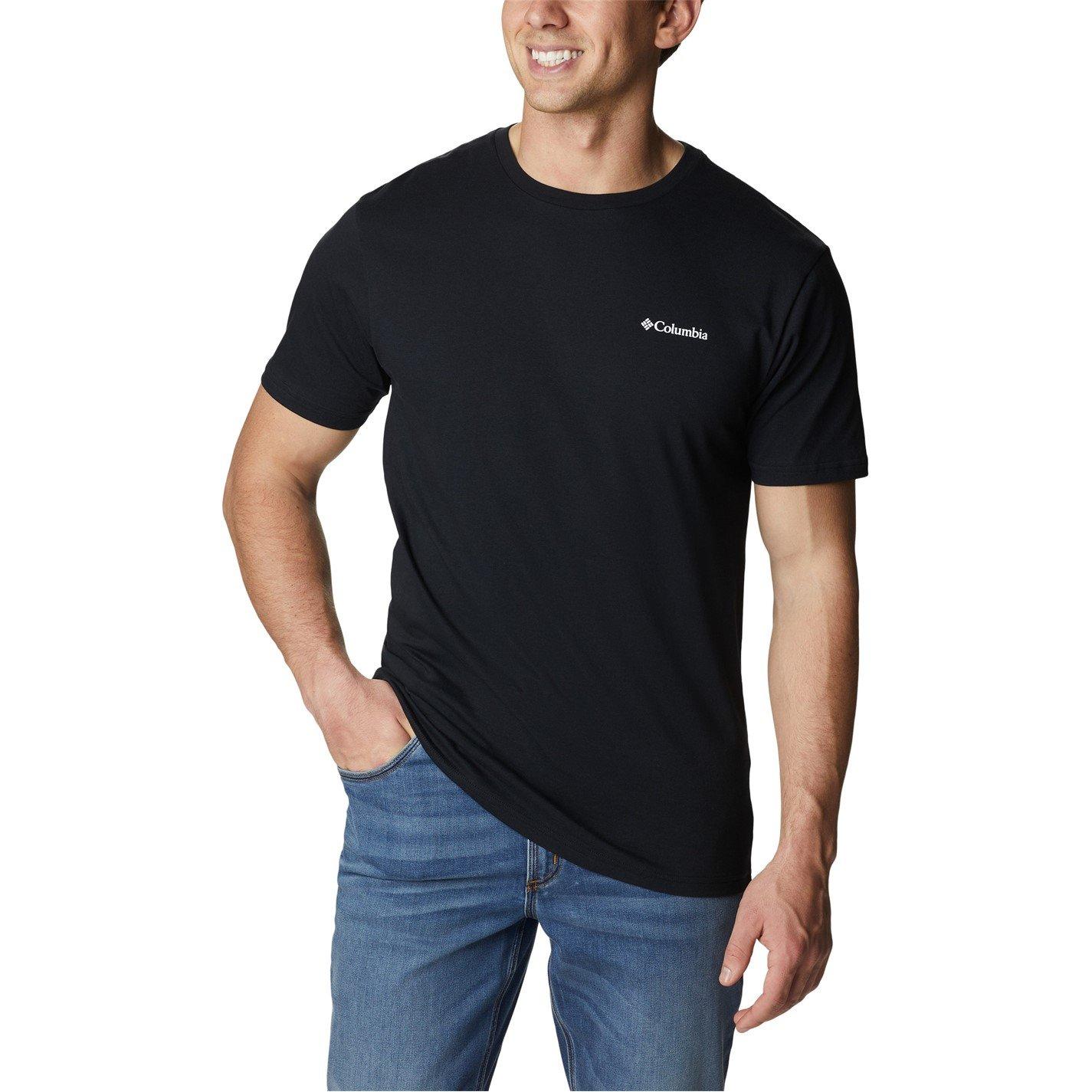 Black - Columbia - Barton Regular Fit T-Shirt Mens - 2