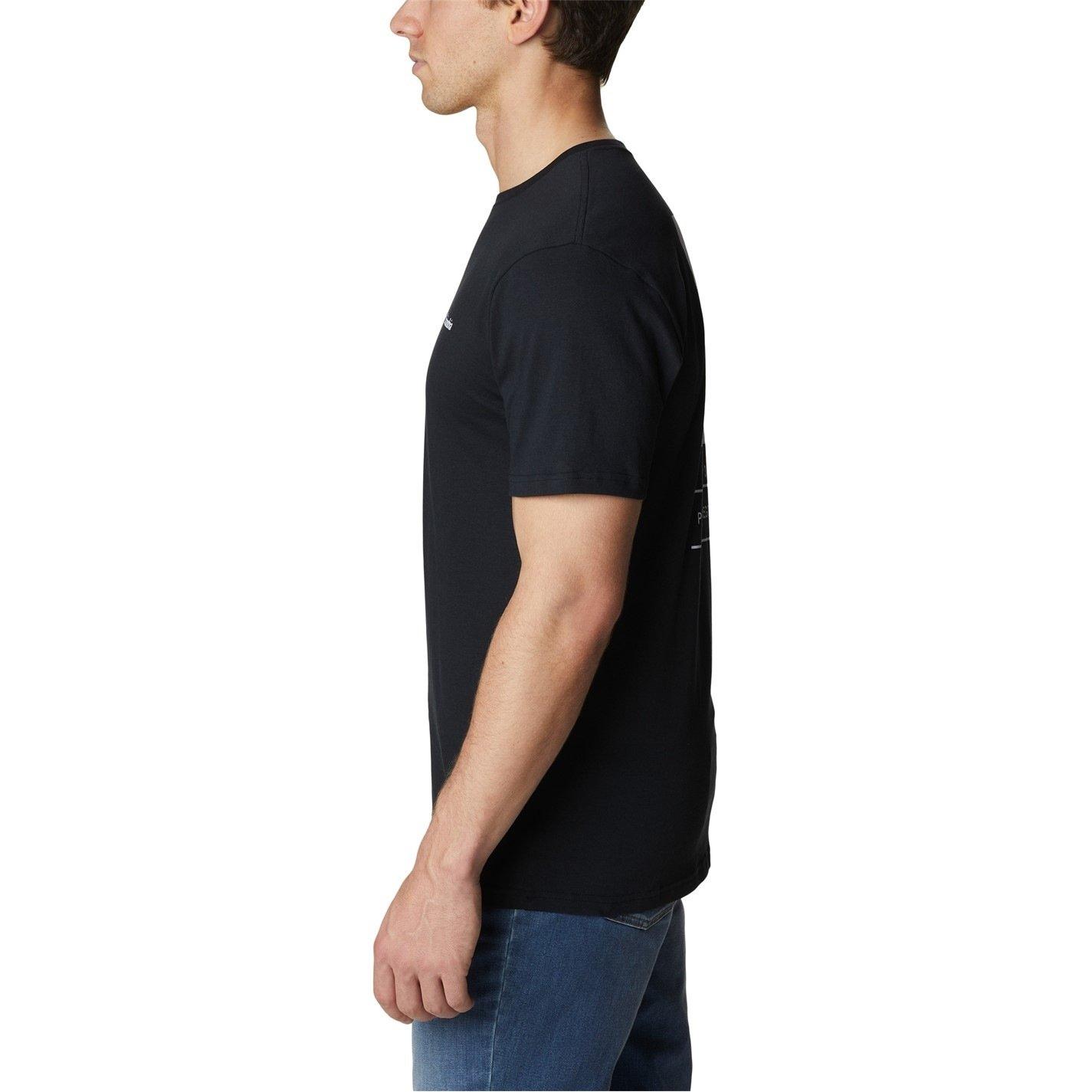 Black - Columbia - Barton Regular Fit T-Shirt Mens - 3