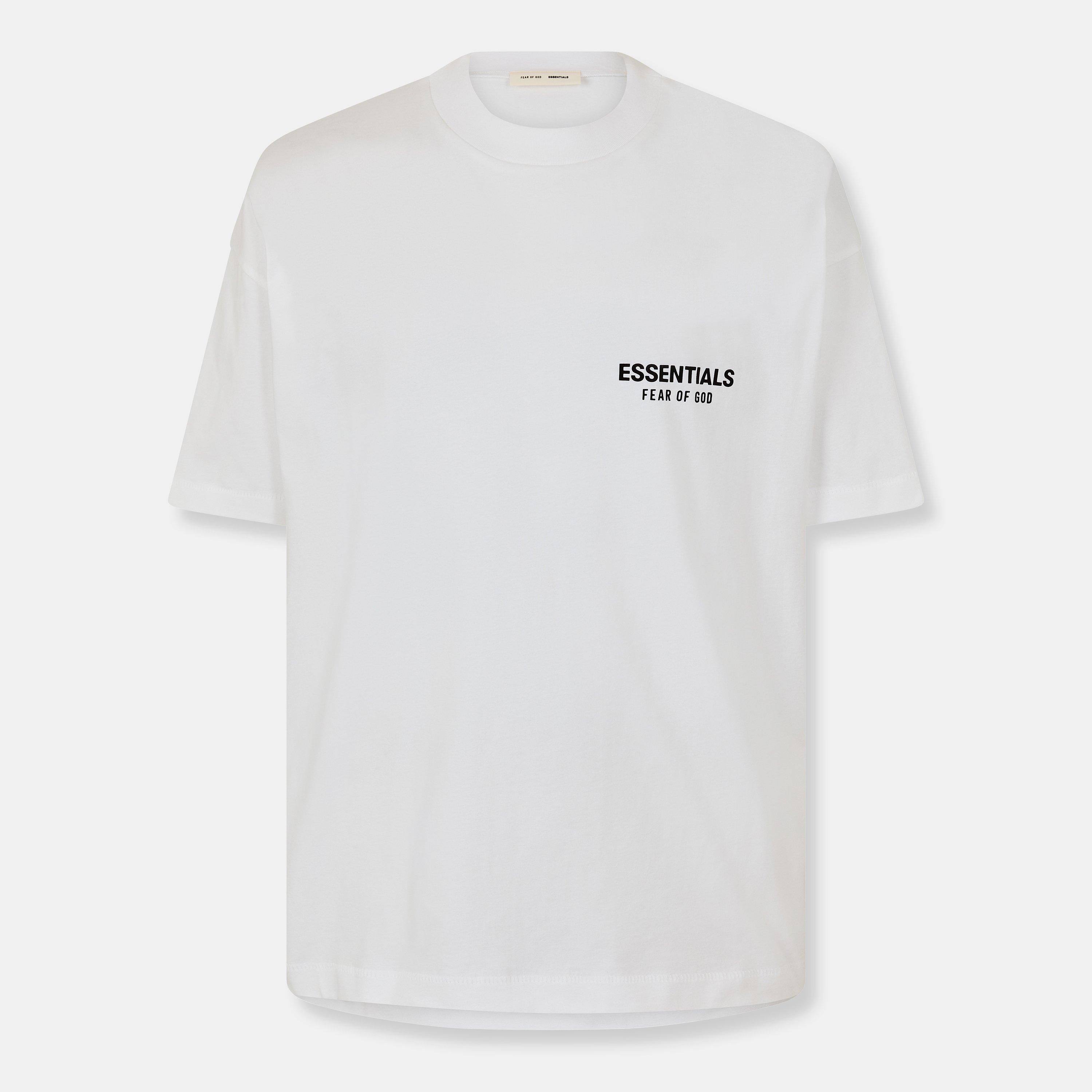 関税込み＊FEAR OF GOD ESSENTIALS＊SS24 Tシャツ「ホワイト」 Fear of God ESSENTIALS: White Classic Short Sleeve T-shirt