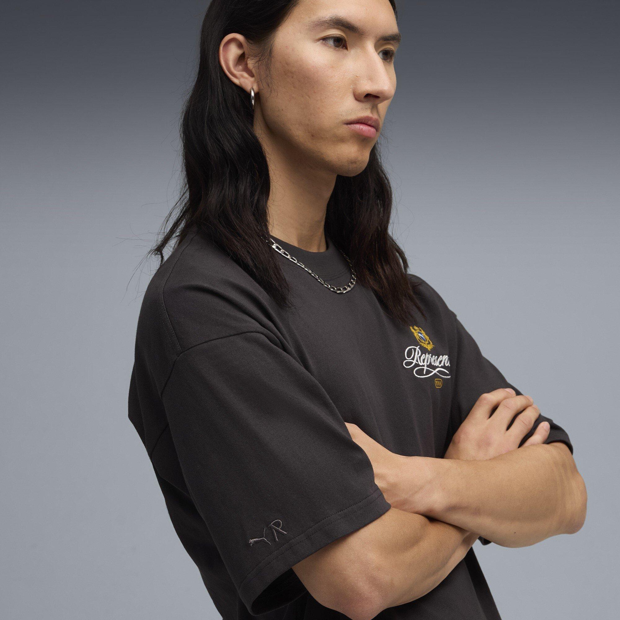 Flat Dark Grey - PUMA x Represent - Mens Graphic T-Shirt. - 5