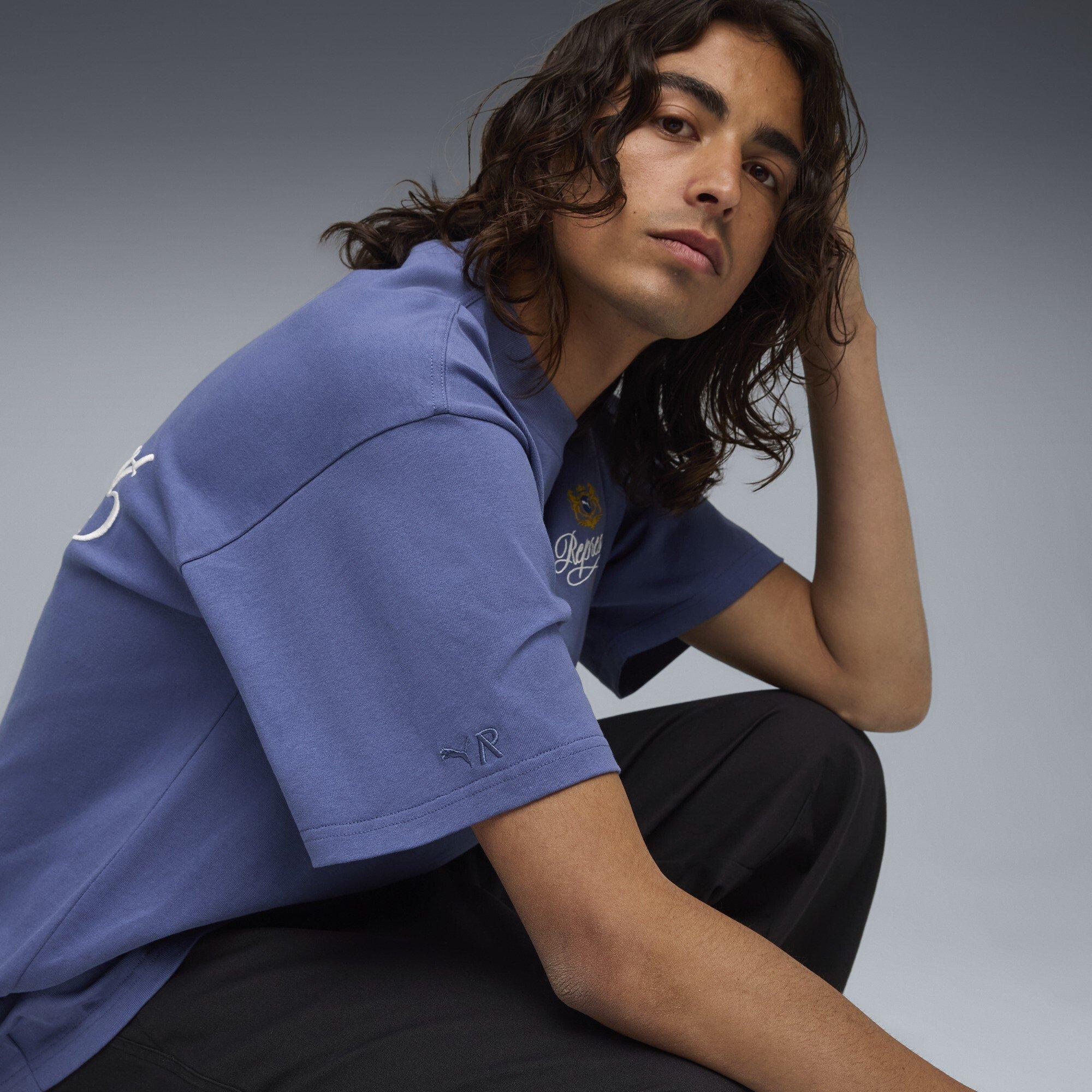 Blue Dusk - PUMA x Represent - Mens Graphic T-Shirt. - 4