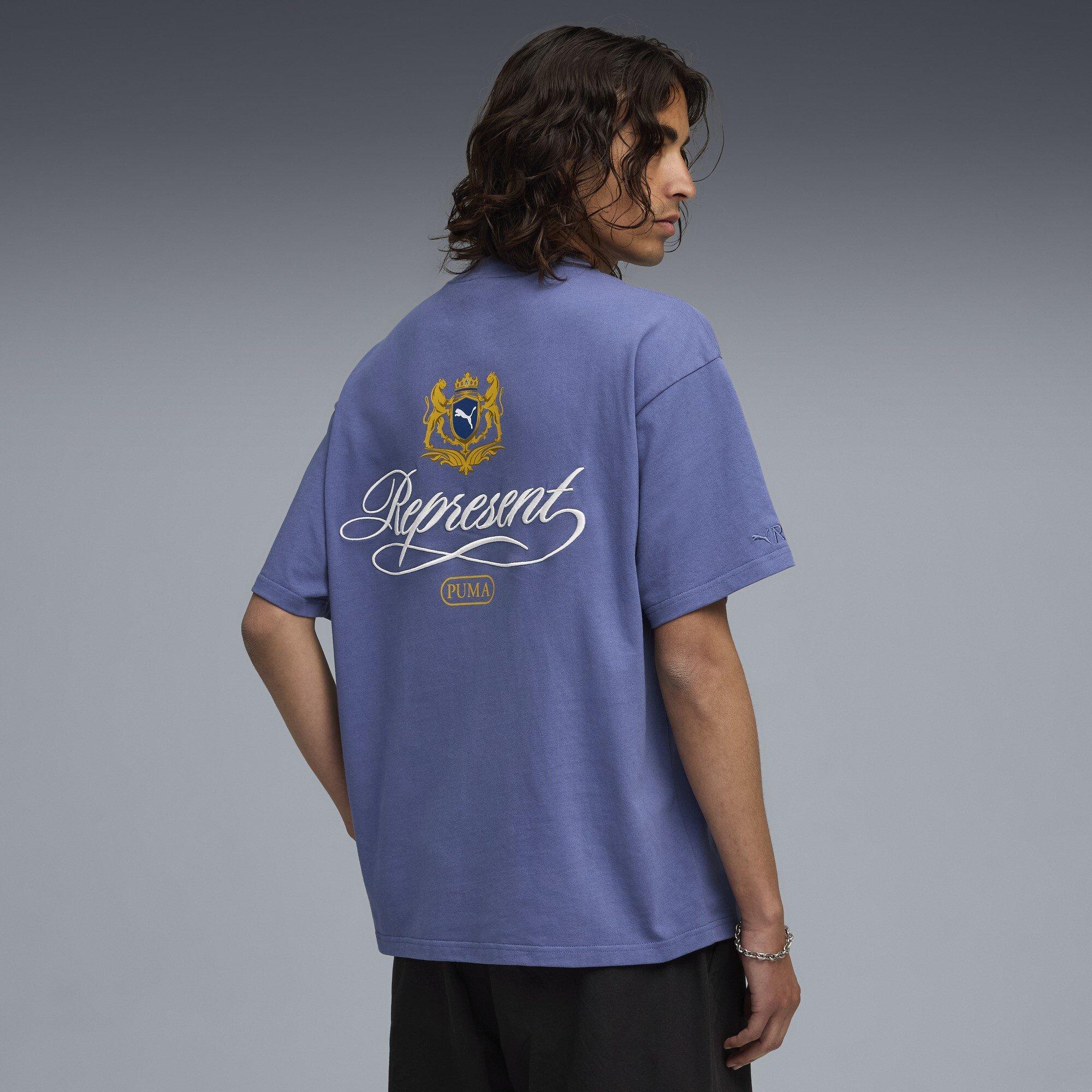 Blue Dusk - PUMA x Represent - Mens Graphic T-Shirt. - 5