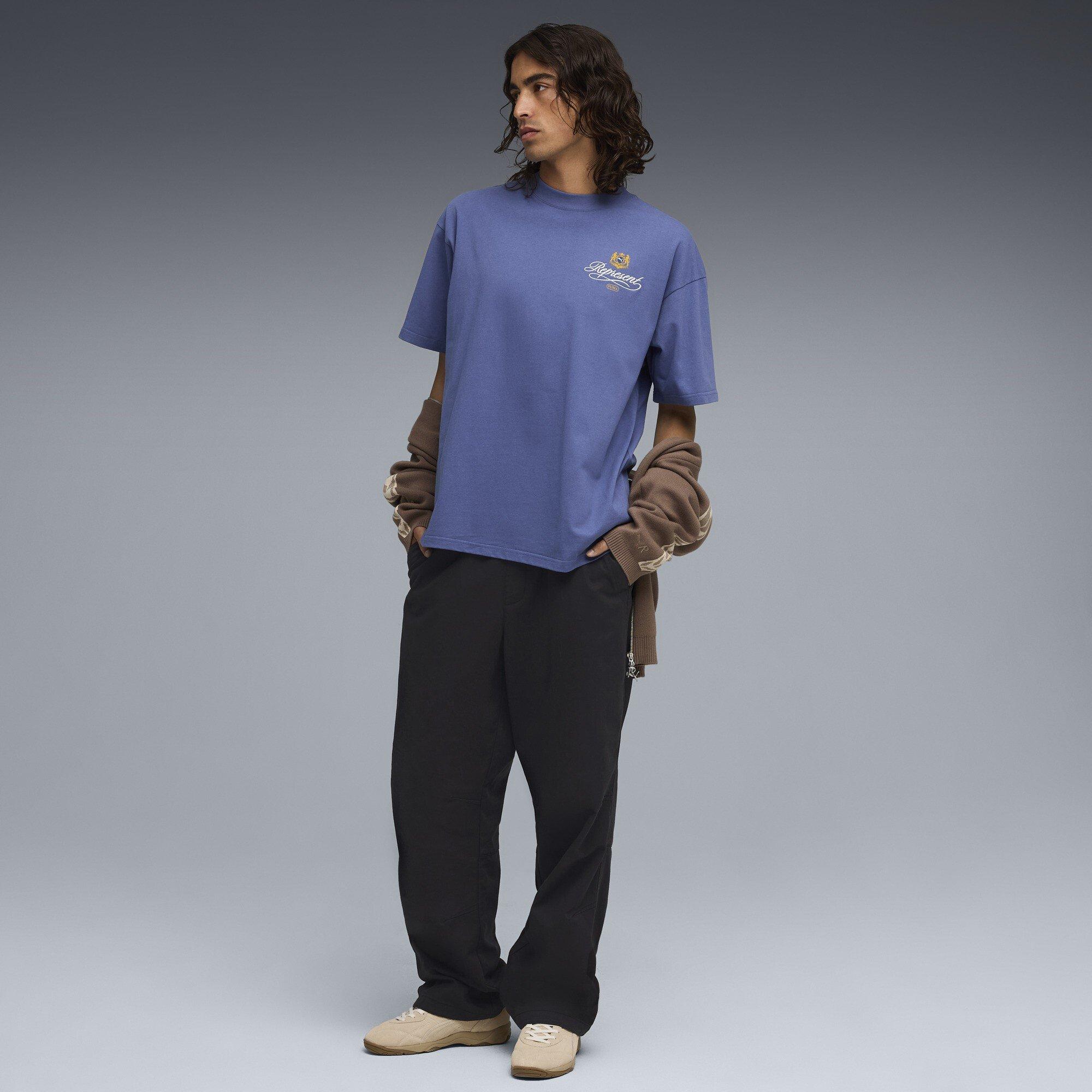 Blue Dusk - PUMA x Represent - Mens Graphic T-Shirt. - 7