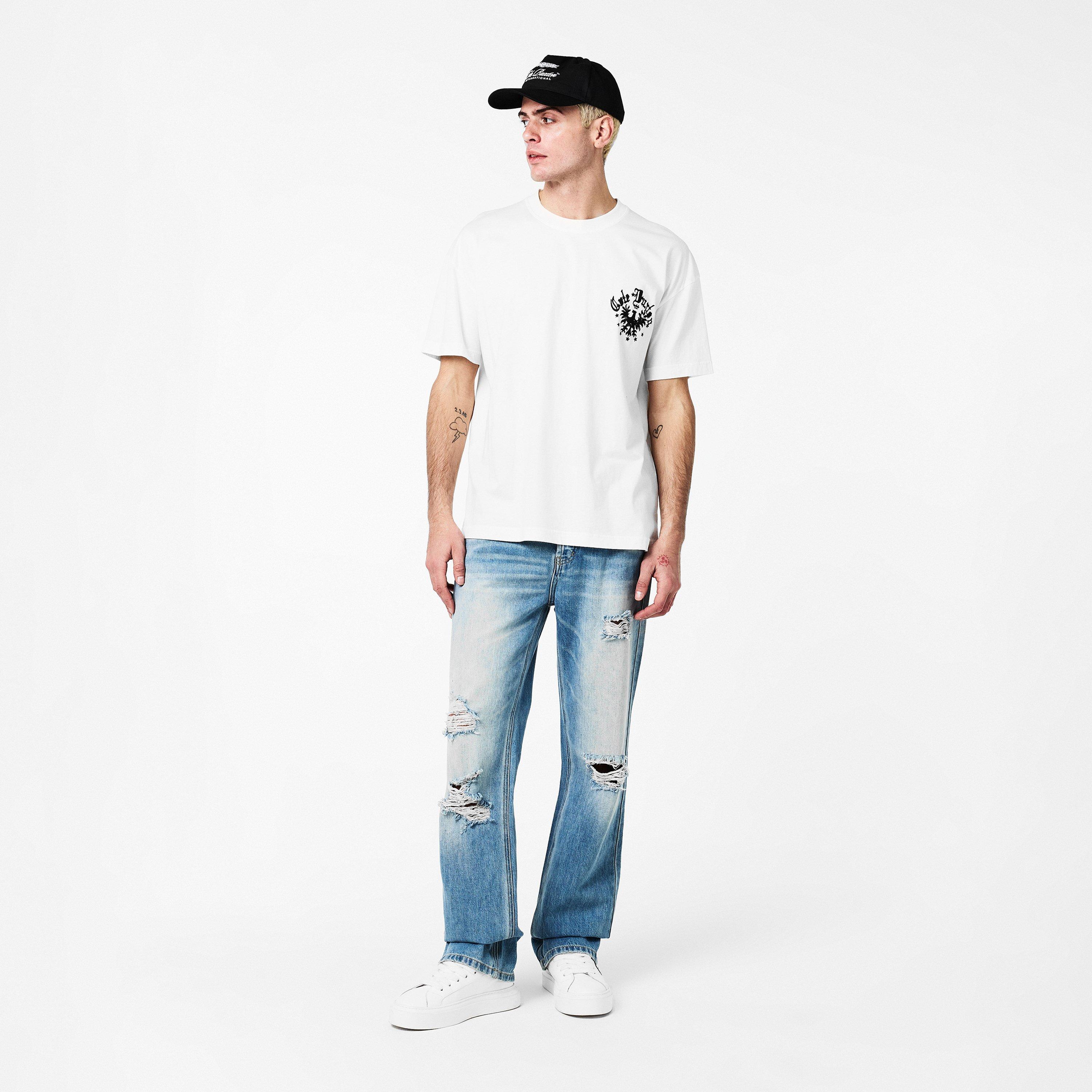 Vintage White - Cole Buxton - Men's Vulture Oversized T-Shirt - 6