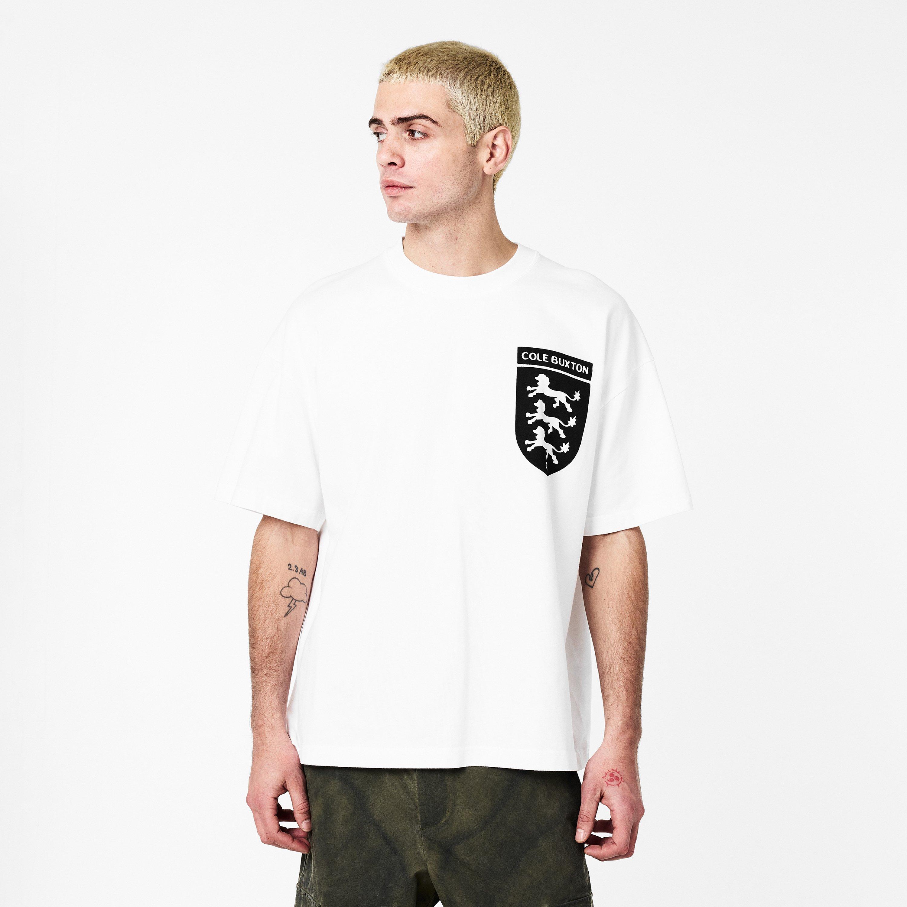 White - Cole Buxton - Men's Lions Oversized T-Shirt - 3
