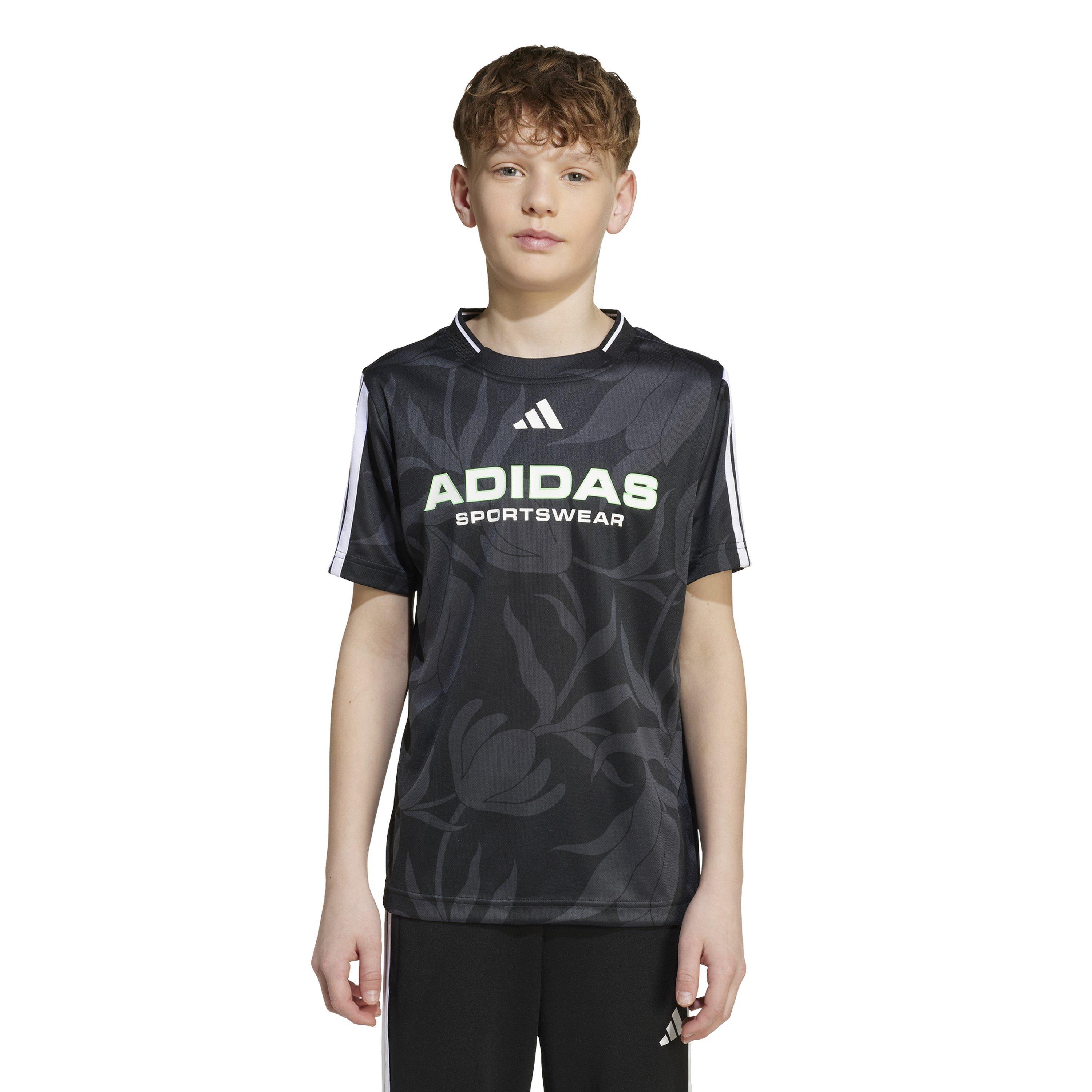 Black/White - adidas - of Tiro Allover-Print T-Shirt Juniors - 4