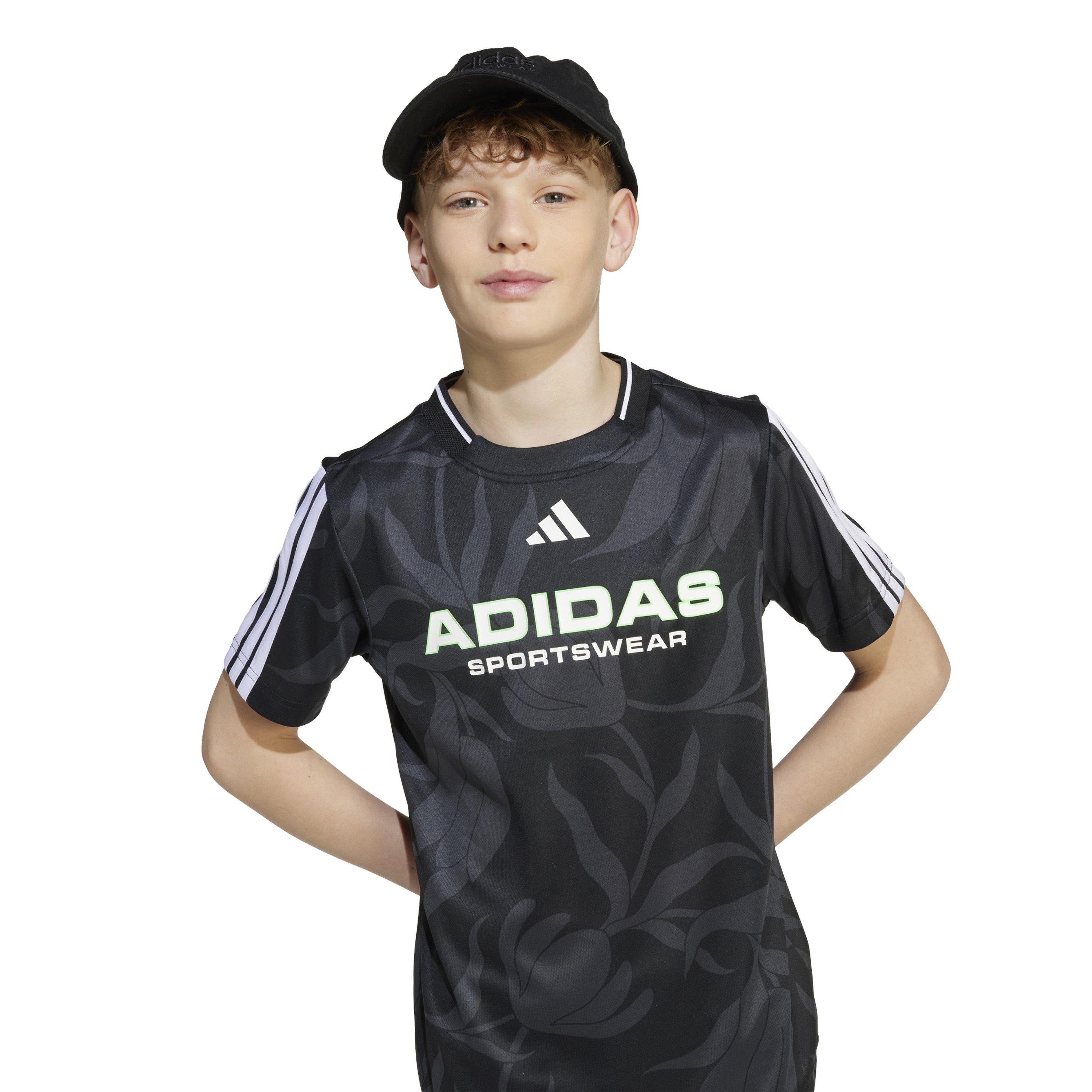 Black/White - adidas - of Tiro Allover-Print T-Shirt Juniors - 6