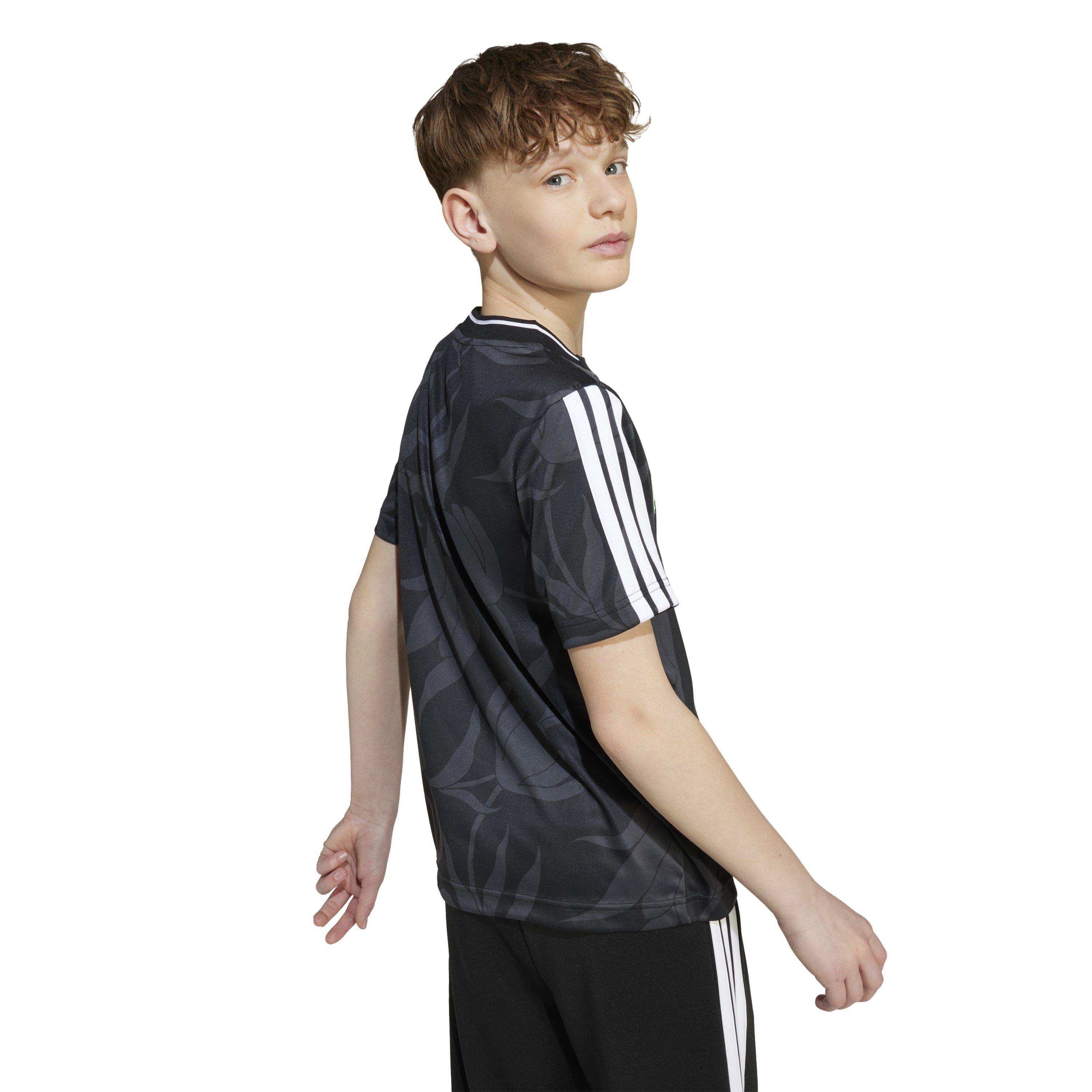 Black/White - adidas - of Tiro Allover-Print T-Shirt Juniors - 8