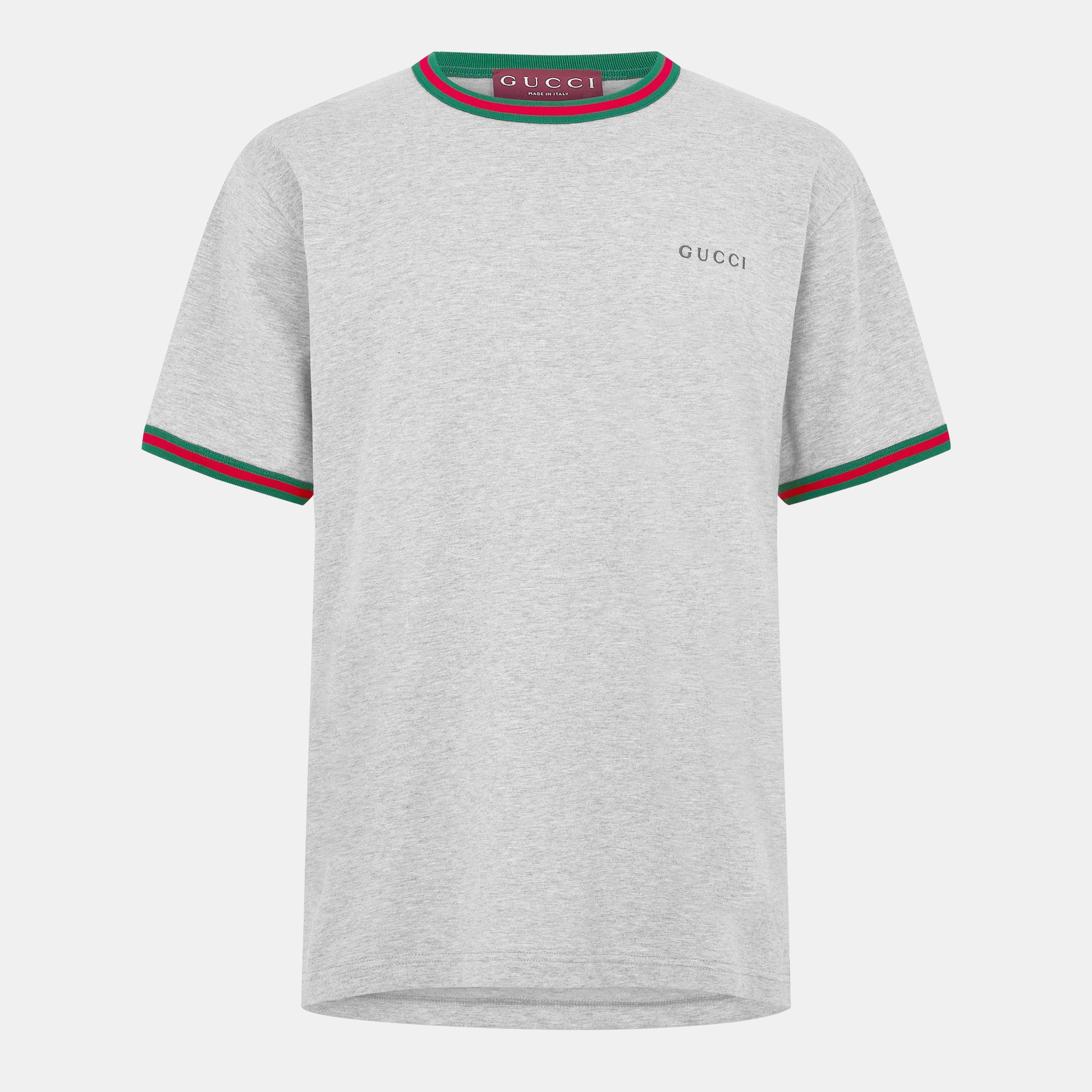 Grey Melange - Gucci - Men's Regular Fit T-Shirt - 1