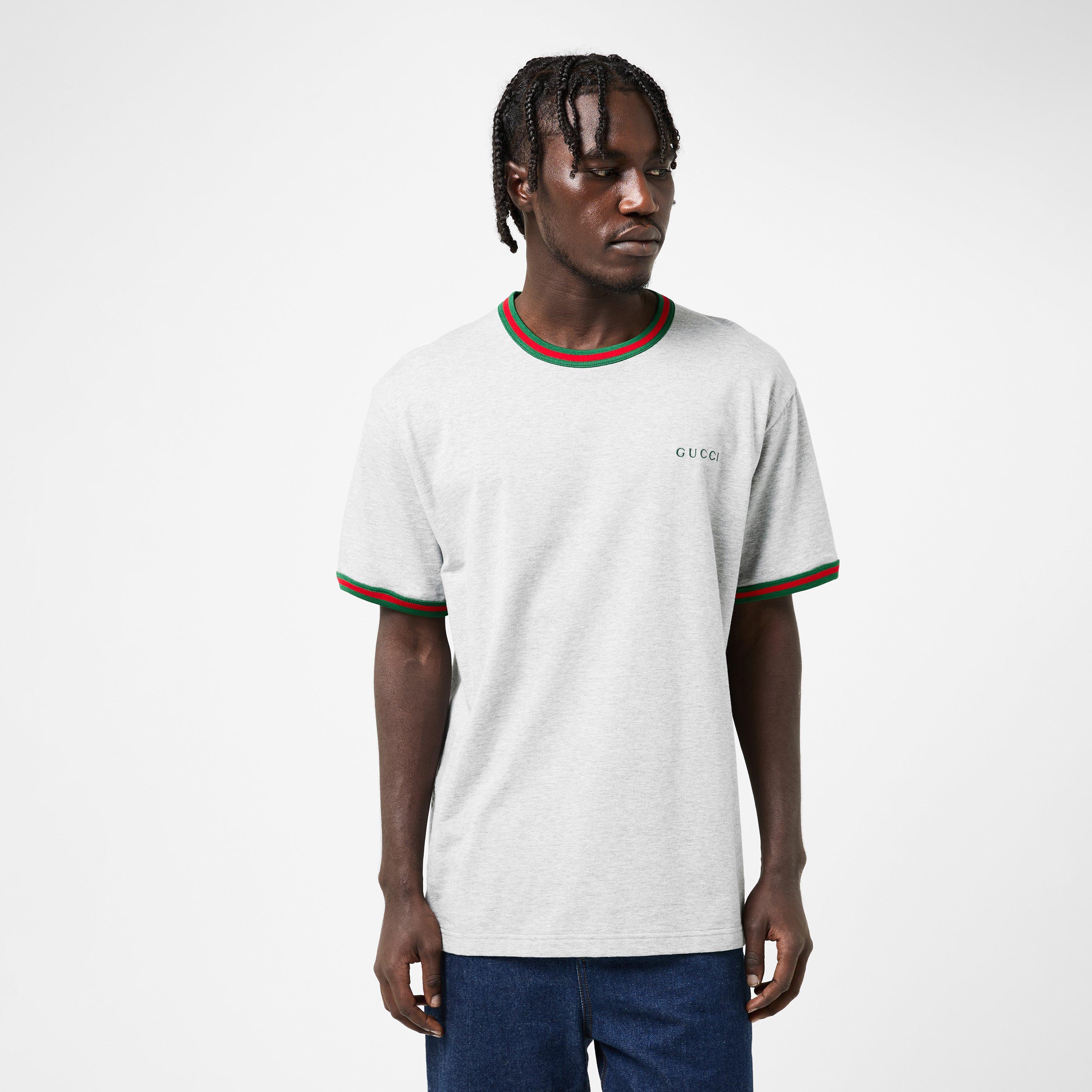 Grey Melange - Gucci - Men's Regular Fit T-Shirt - 3