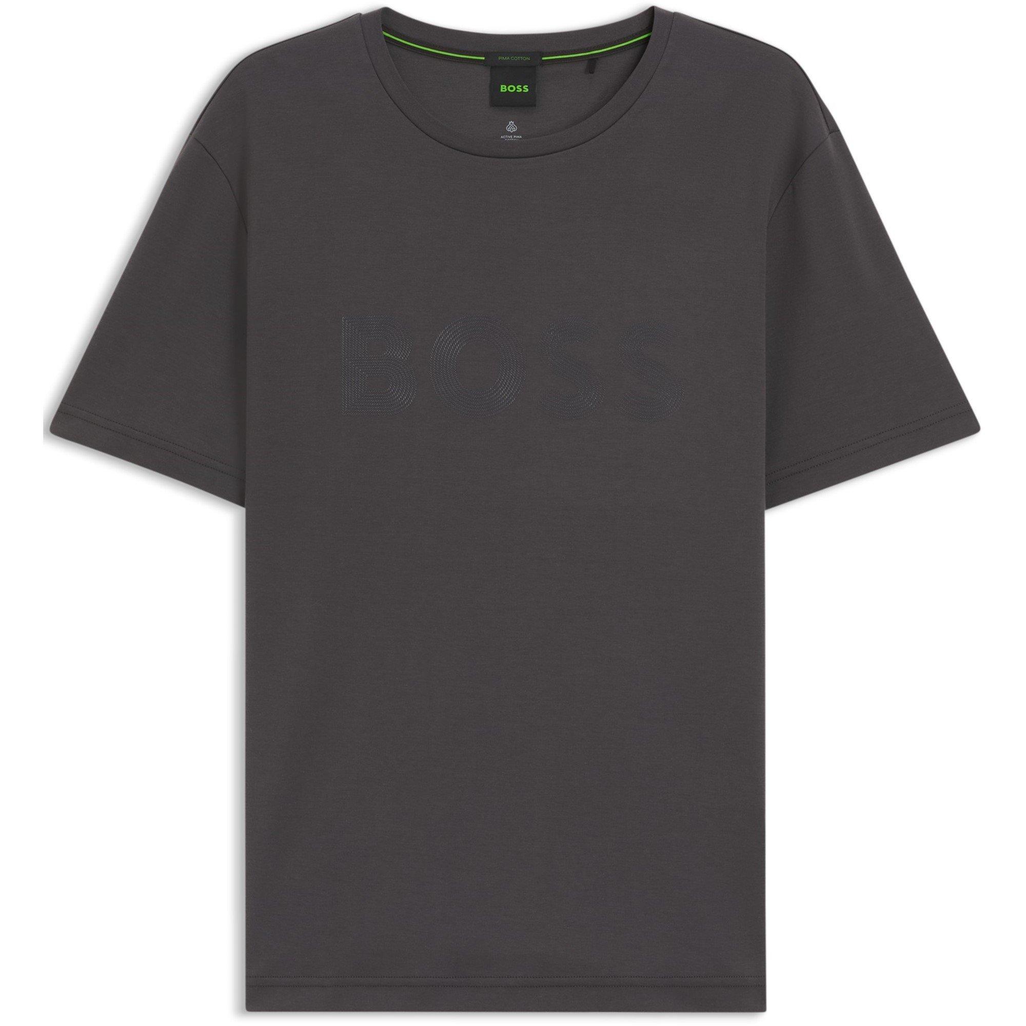 Boss Men's Logo Future Cotton T-Shirt - Dark Grey 027 - S