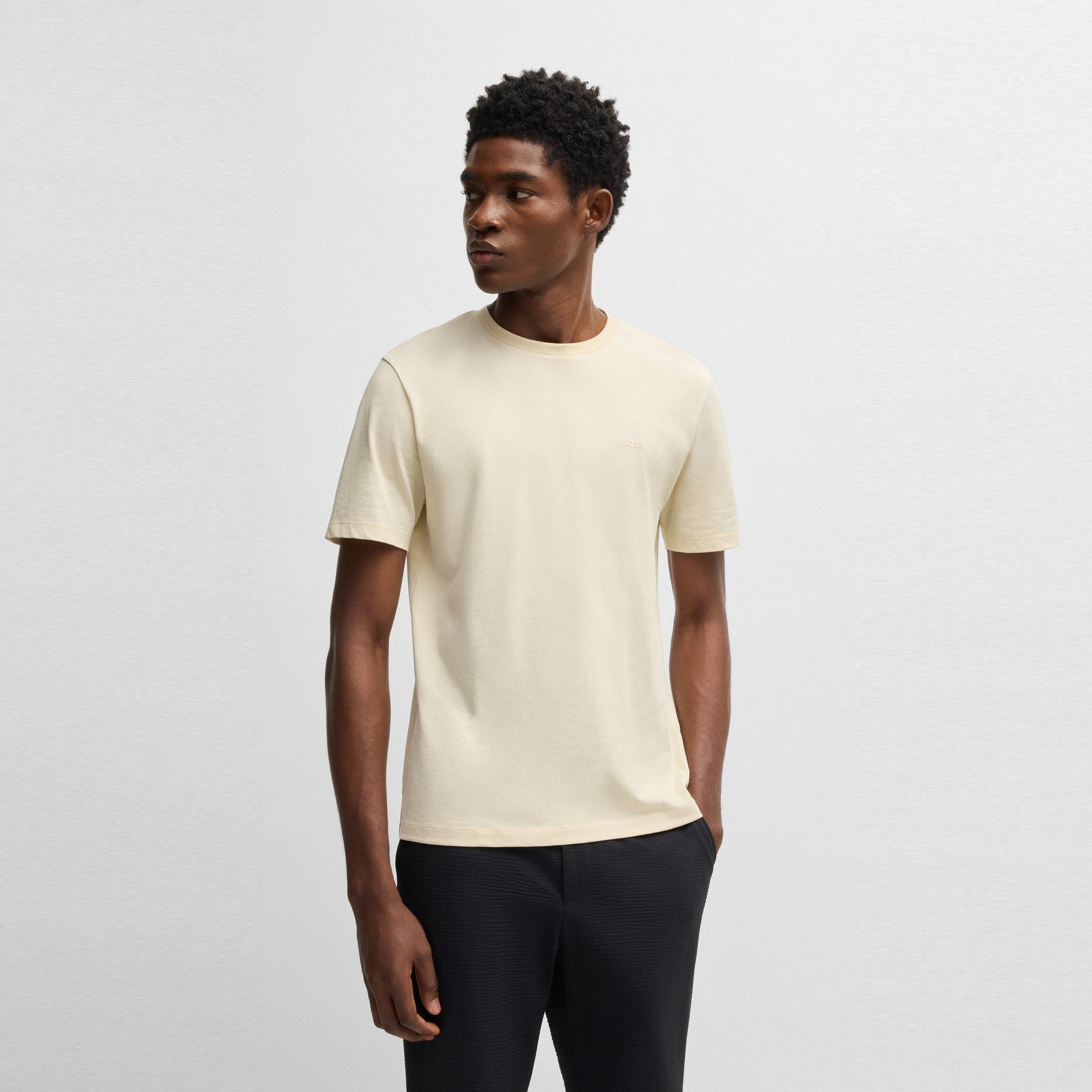 Open White 131 - Boss - Men's Thompson Soft Cotton T-Shirt - 2