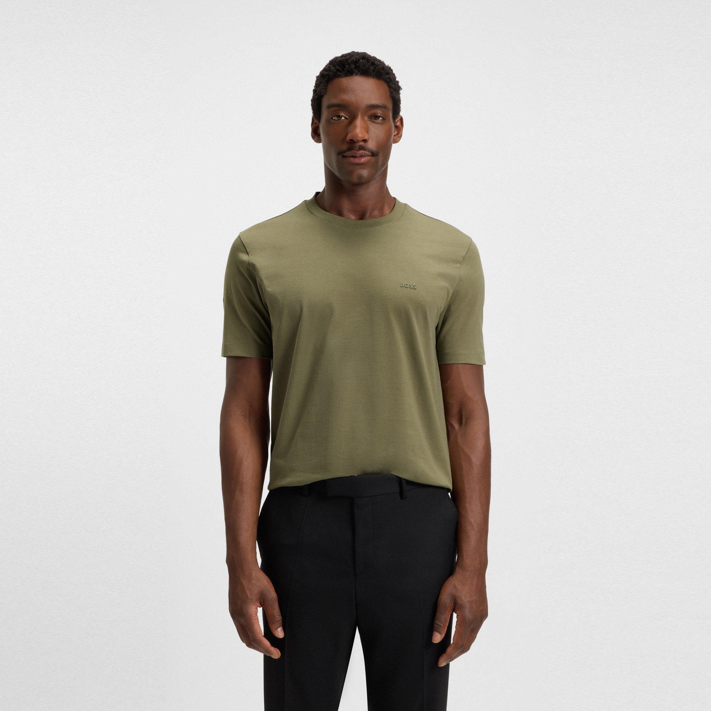 Med Green 314 - Boss - Men's Thompson Soft Cotton T-Shirt - 2