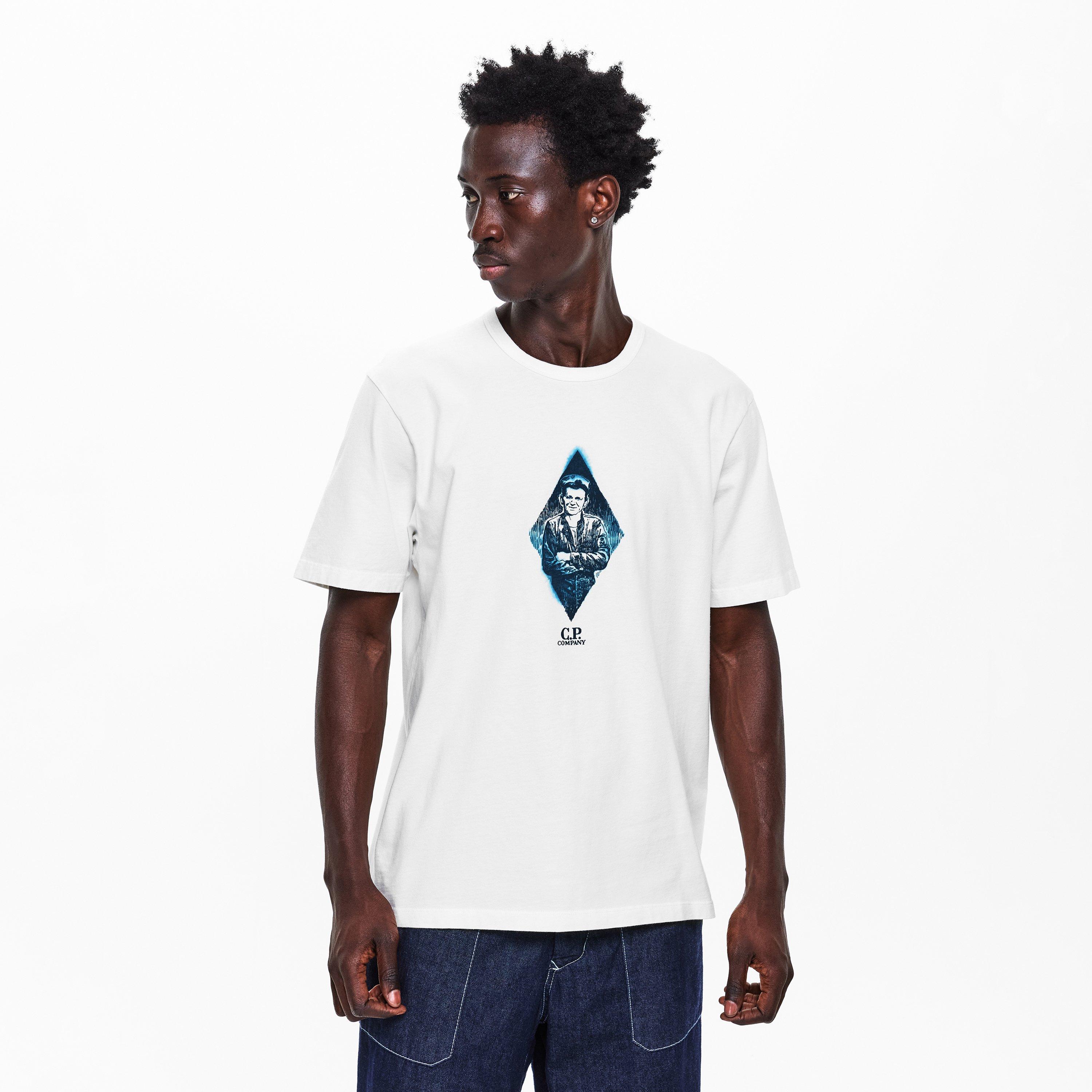 Gauze White 103 - CP Company - Men's T-Shirt - 3