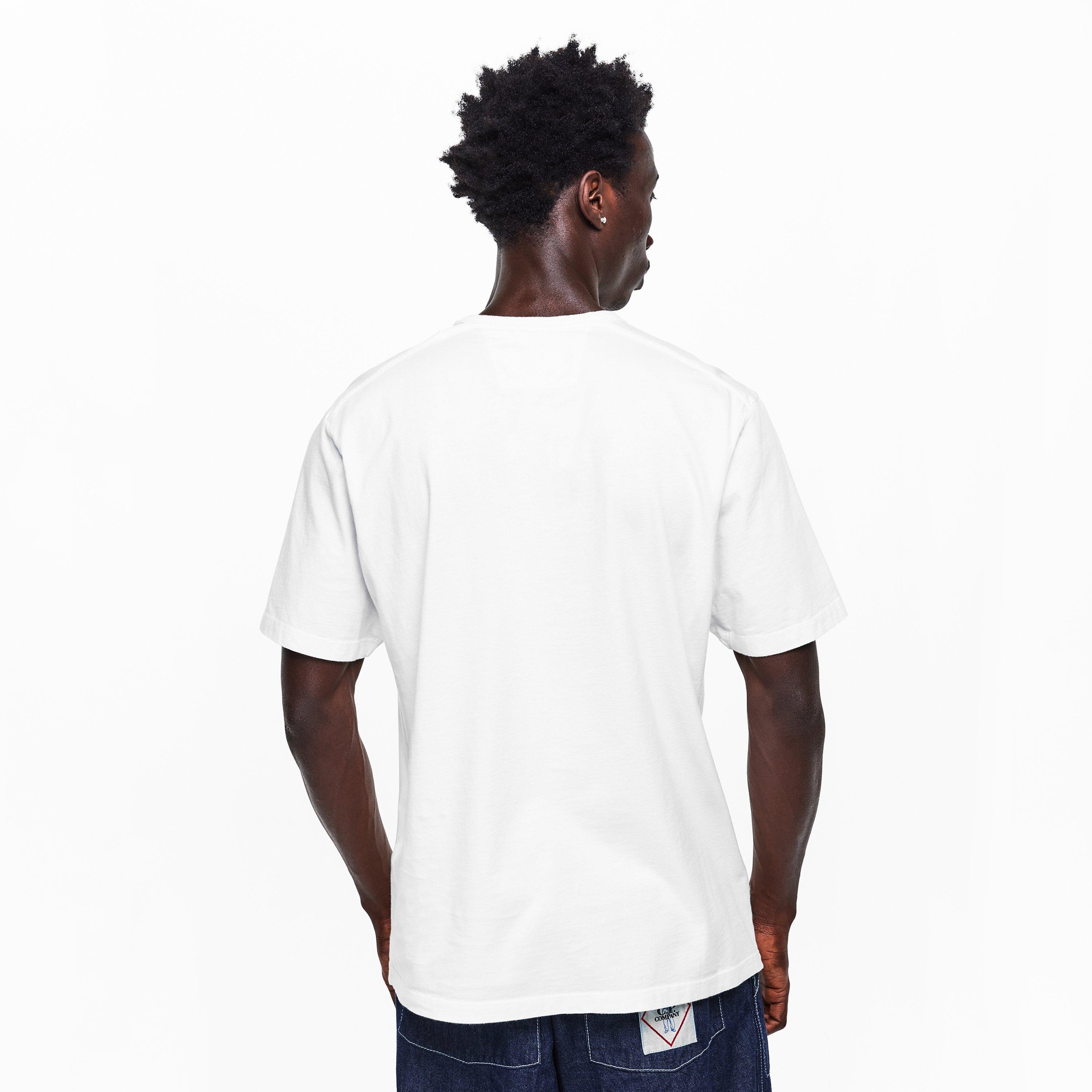 Gauze White 103 - CP Company - Men's T-Shirt - 4