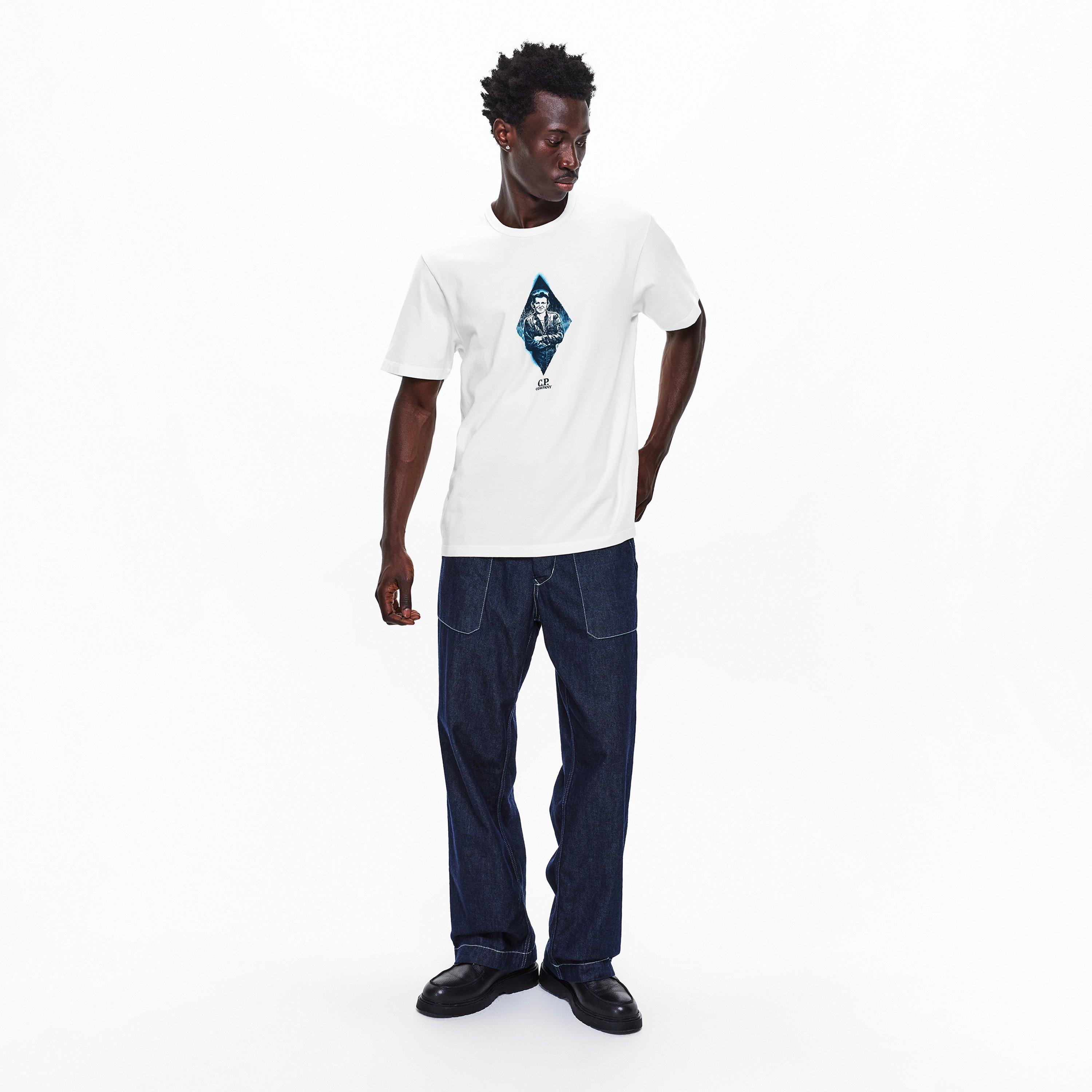 Gauze White 103 - CP Company - Men's T-Shirt - 6