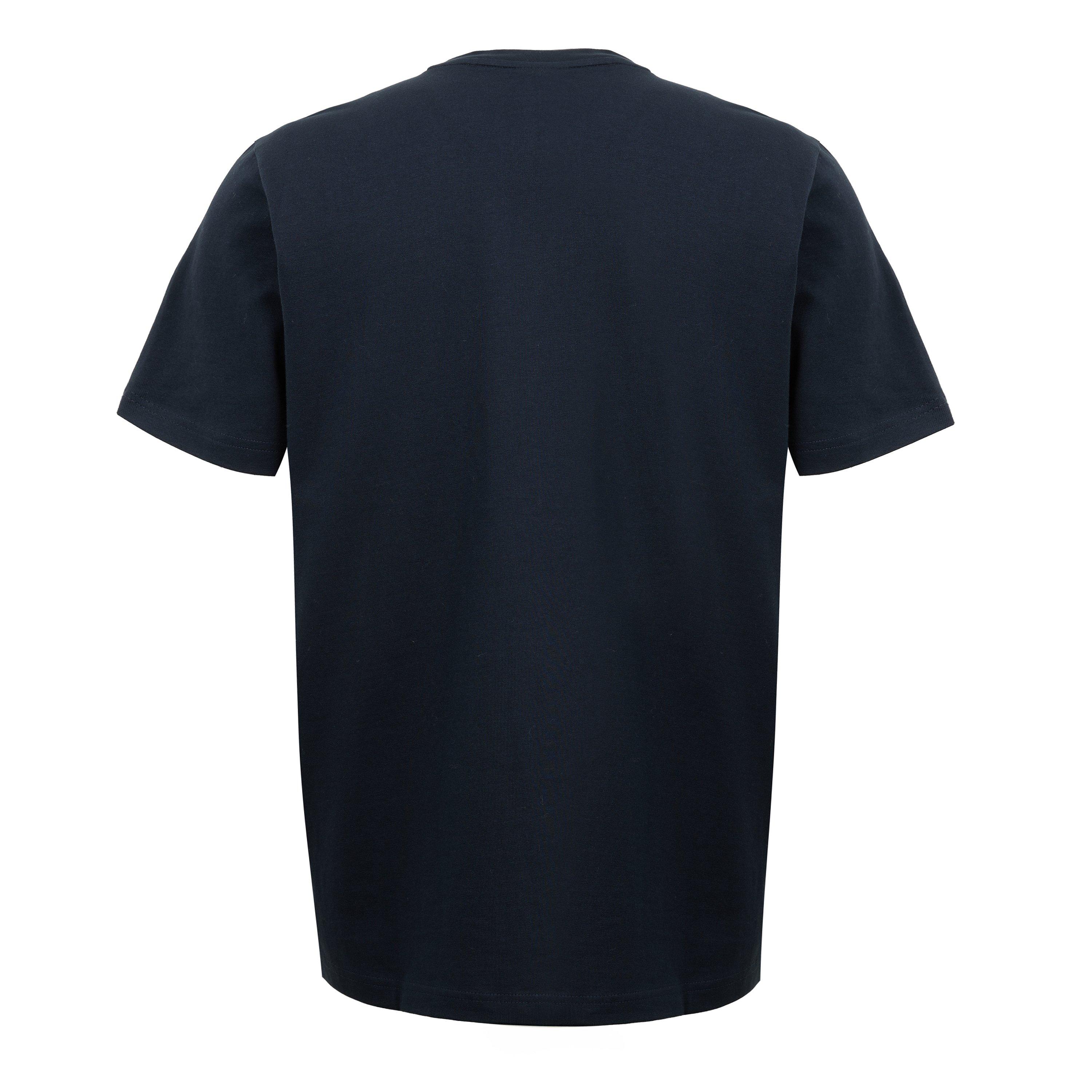 Navy 404 - Boss - Mens BOSS ORANGE Short Sleeve T-Shirt with Contemporary Stitched Logo - 2
