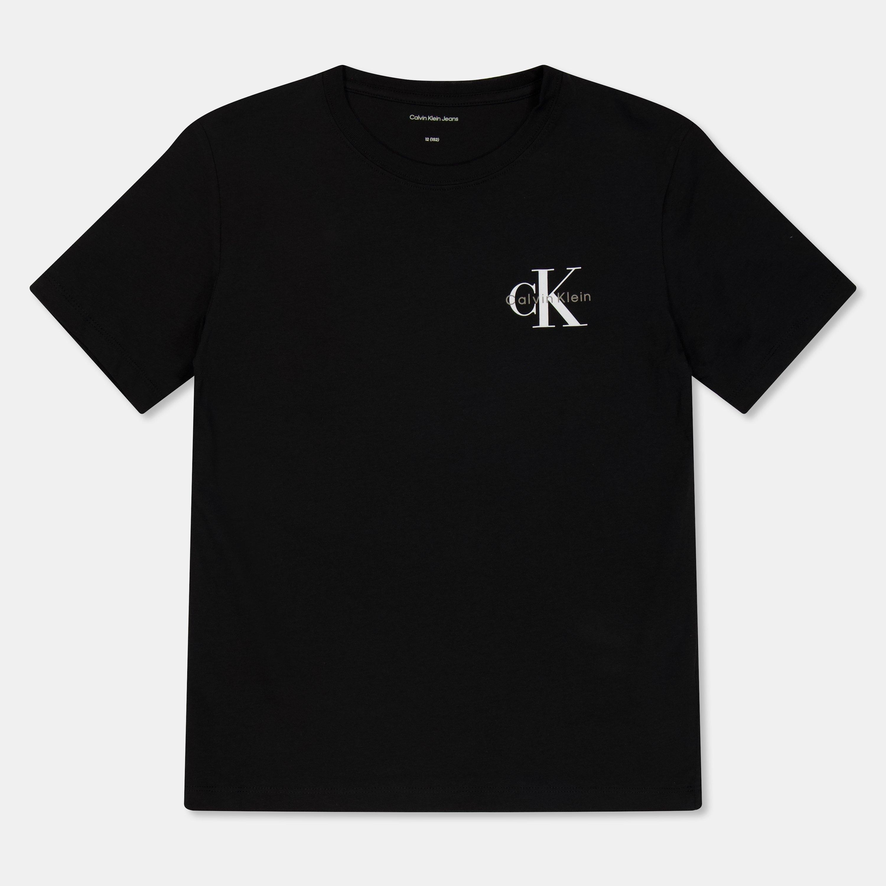 Calvin Klein Jeans Boys Kids' Chest Logo T-Shirt - Ck Black Beh - 12Y