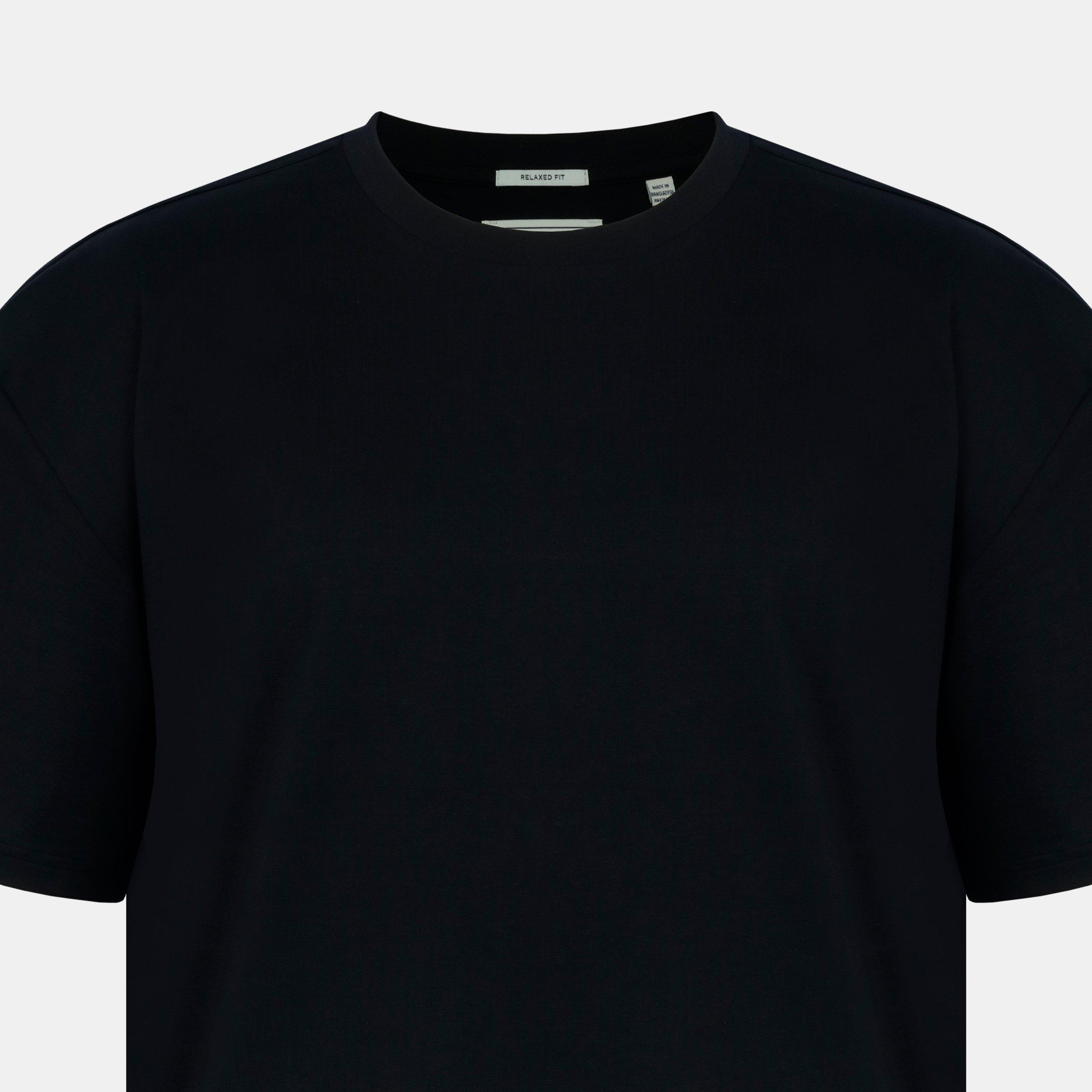Preto - Jack Wills - Men's JW Boxy Tee Cotton Short Sleeve Fit T-Shirt - 4