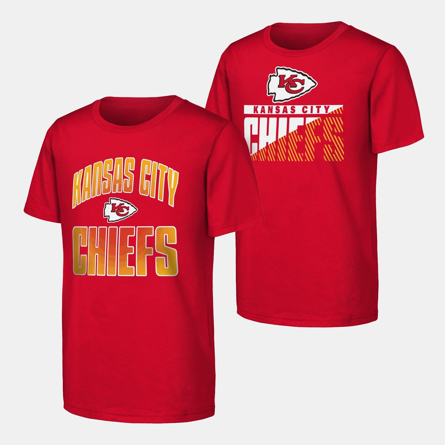 KC Chiefs - NFL - KIDS NEVER QUIT 2PK SS CREW NK T-SHIRT - 1