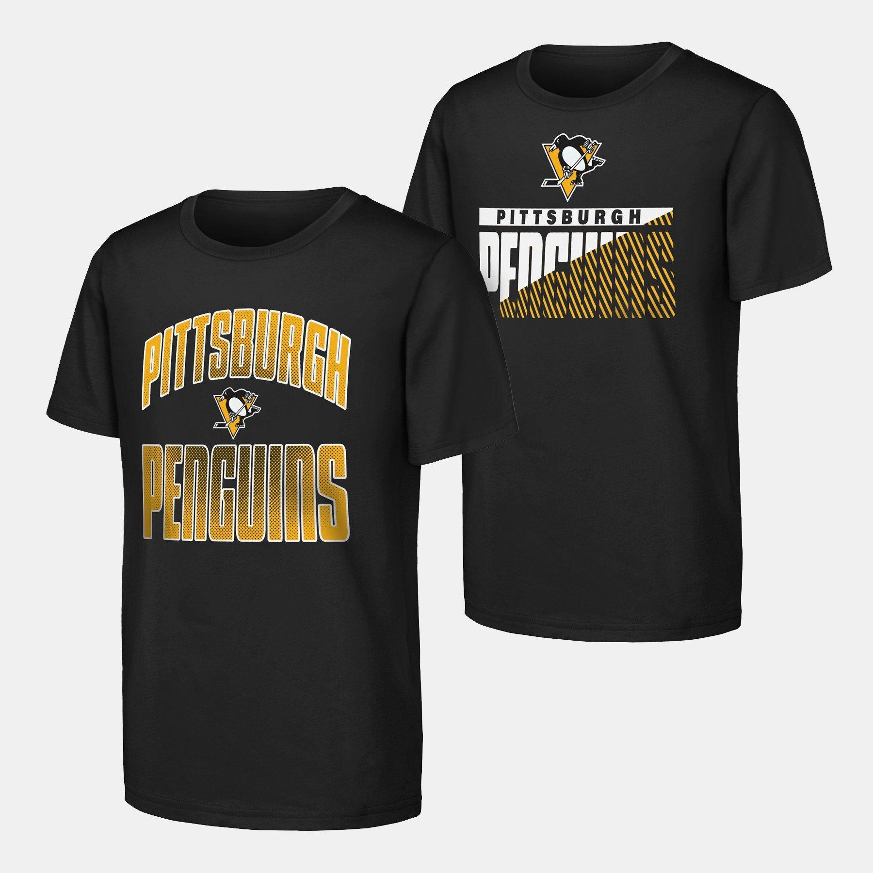 Penguins - NHL - KIDS NEVER QUIT 2PK SS CREW NK T-SHIRT - 1